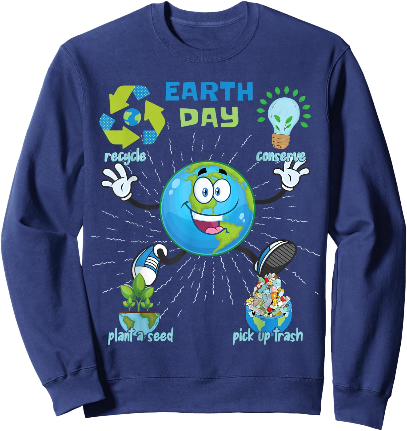 Earth Day Sweatshirt - Sweatshirt | Navy