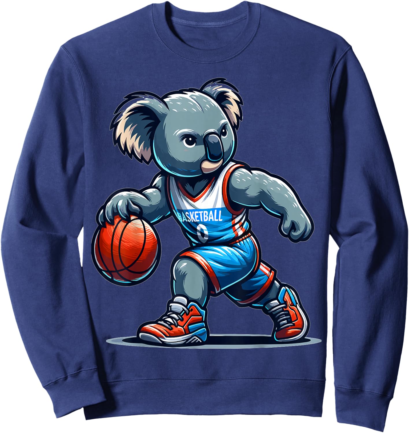 Basketball Koala Bear for Koala Bear lovers and Koala Bear Sweatshirt - Sweatshirt | Navy