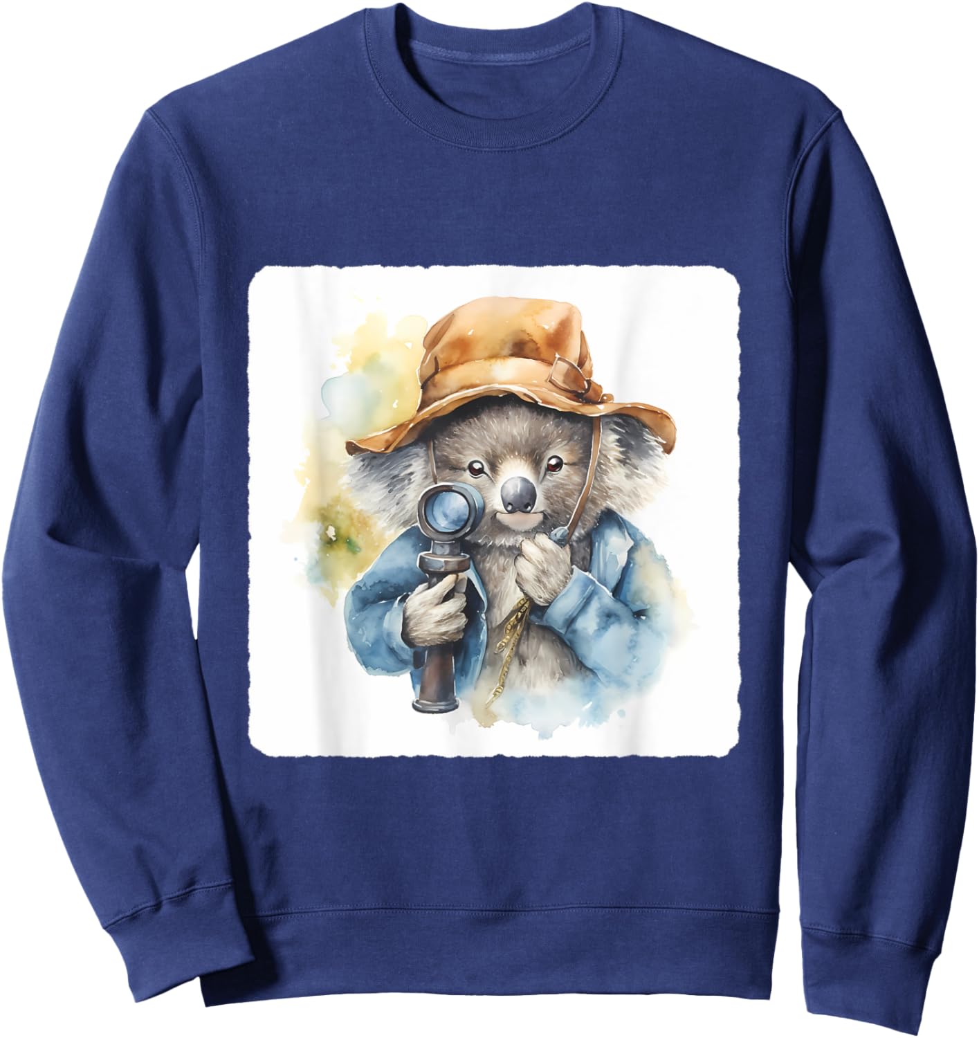 Koala Detective With A Spyglass. Investigation, Mystery Sweatshirt - Sweatshirt | Navy