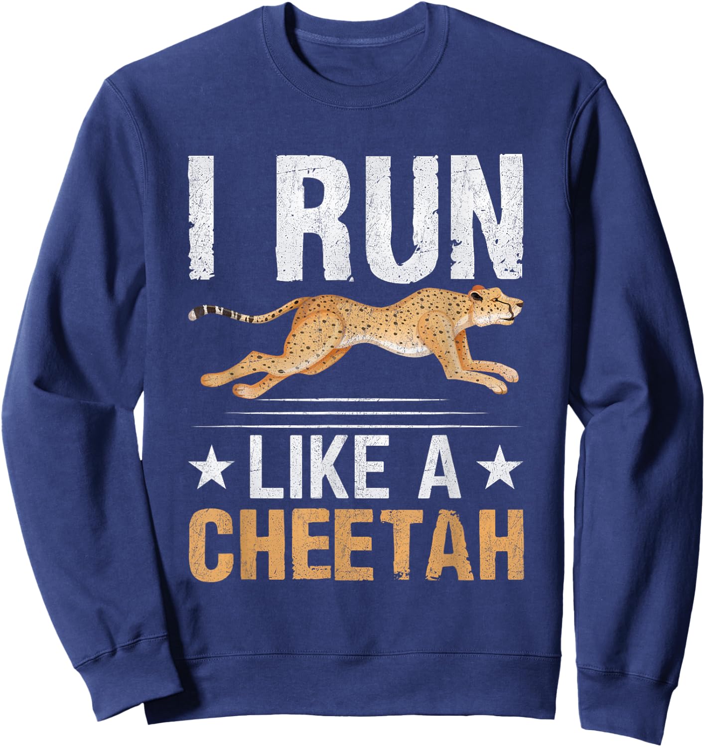 Ich runne wie ein Gepard Sweatshirt - Sweatshirt | Navy