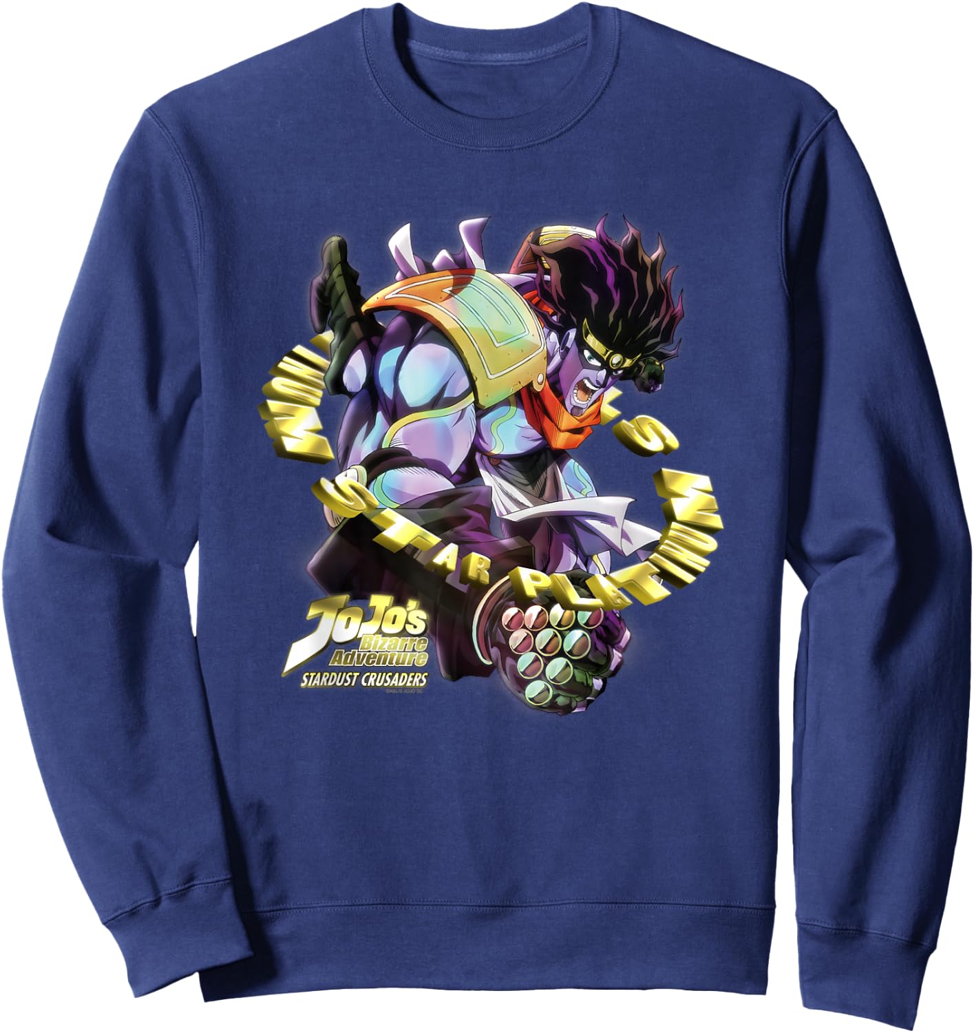 JoJo's Bizarre Adventure Stardust Crusaders Star Platinum Sweatshirt - Sweatshirt | Navy