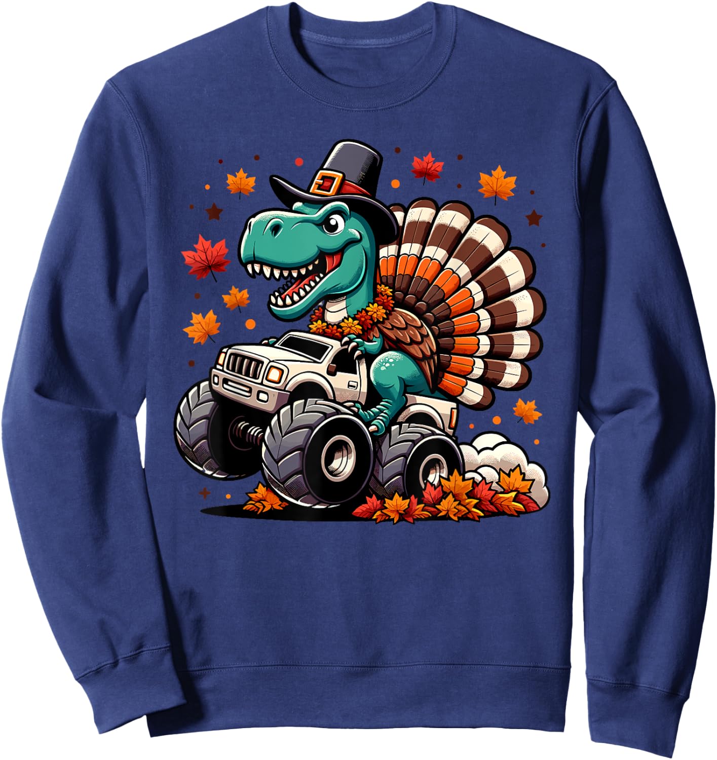 Boys Thanksgiving Shirt Kids Fall Shirts Toddler Boy 3t 4t 5 Sweatshirt - Sweatshirt | Navy