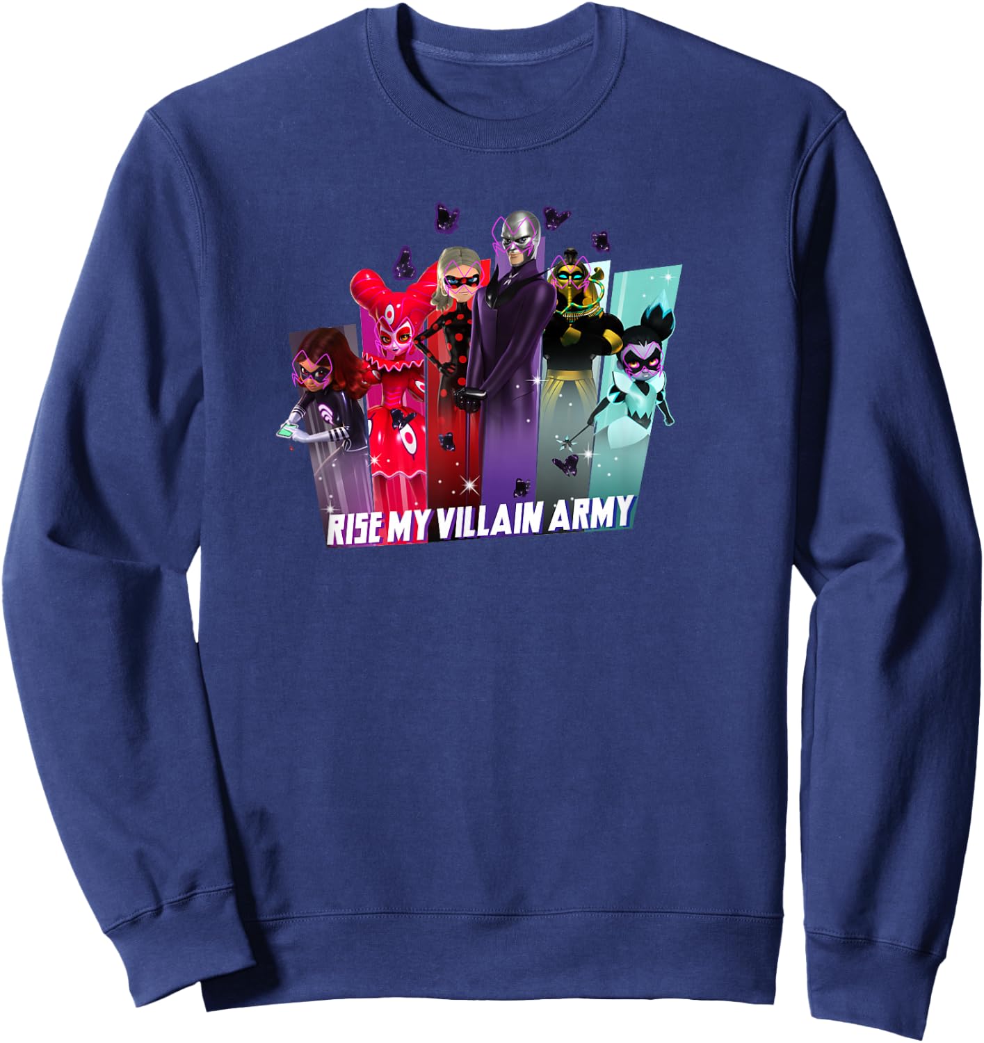 Miraculous Ladybug Hawk Moth Rise of a Villain Army Sweatshirt - Sweatshirt | Navy