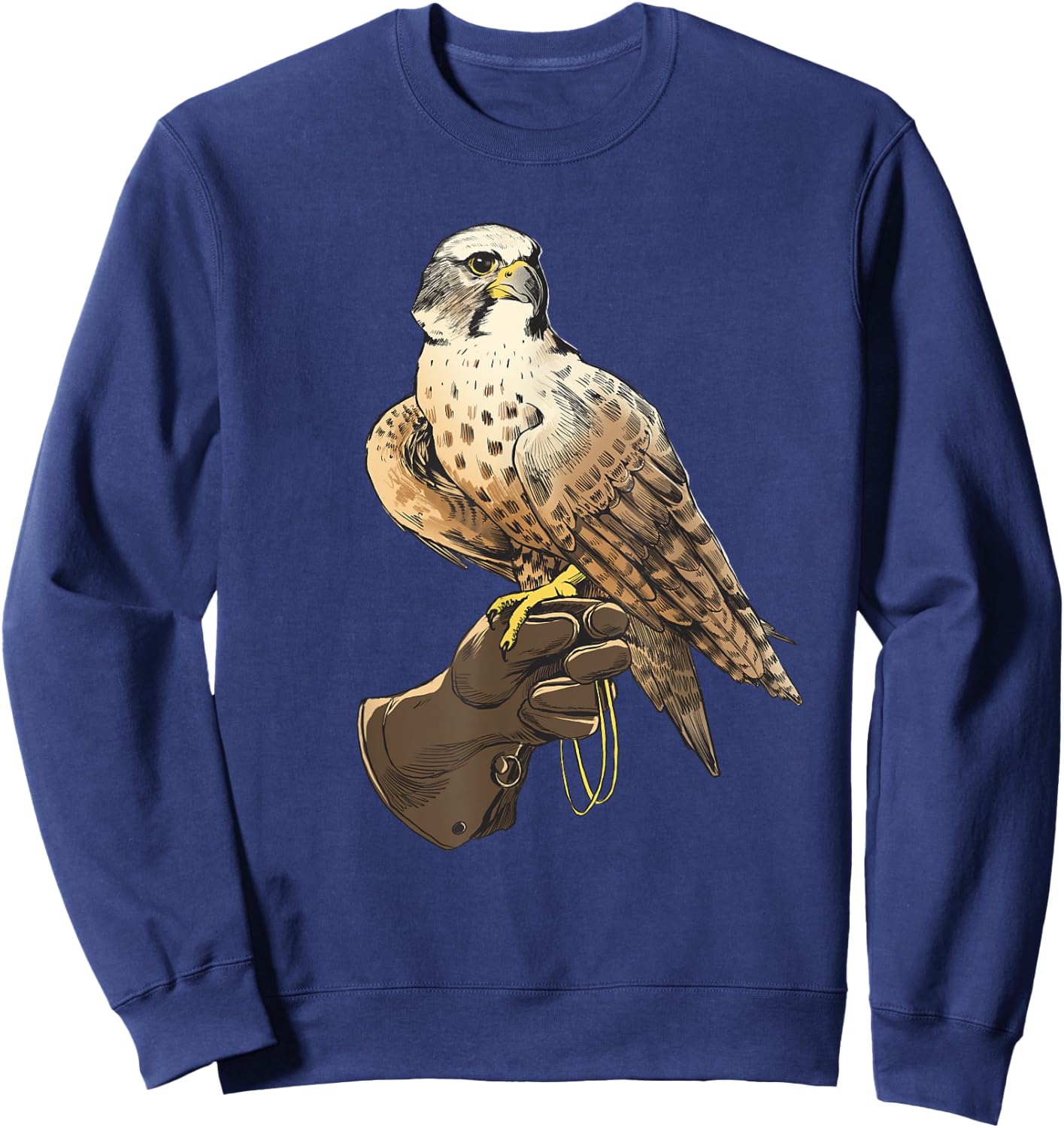 "Falcon Bird on Gloves for bird lover, nature lover Sweatshirt - Sweatshirt | Navy
