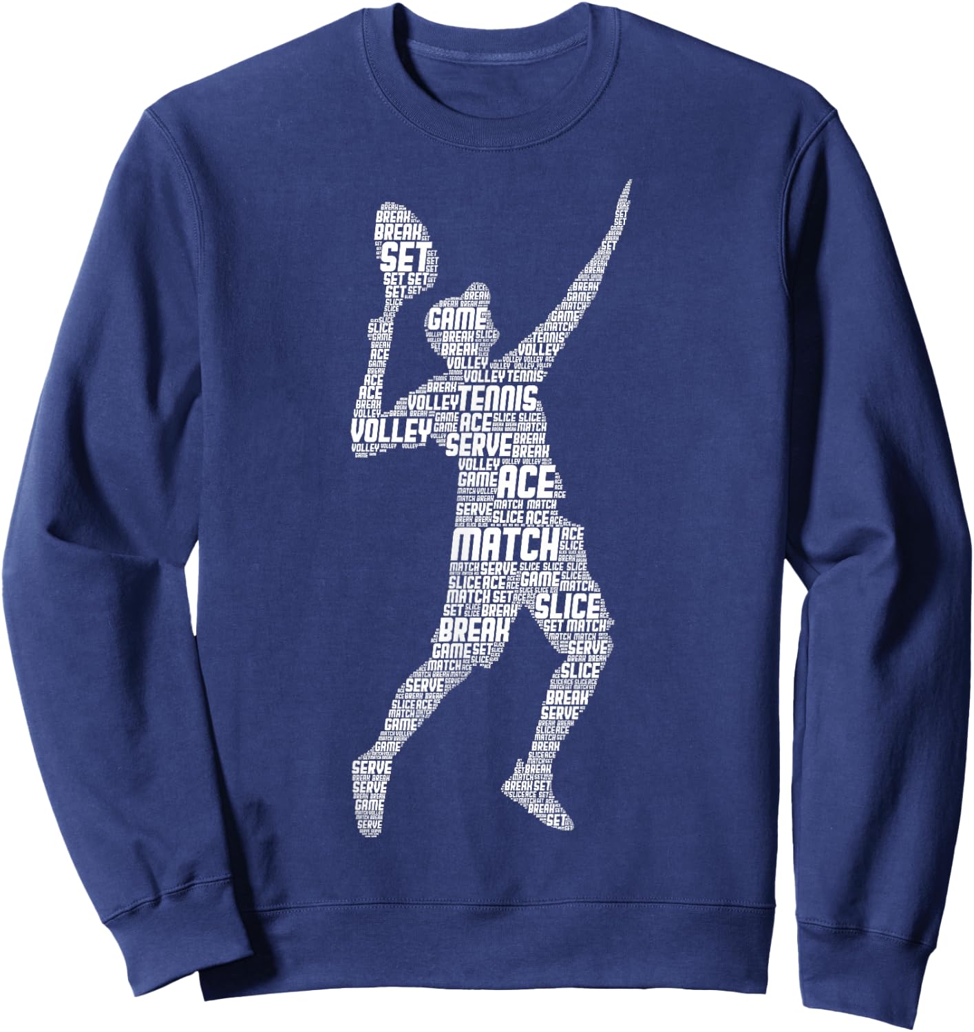 Tennis Player Boys Youth Men Kids Sweatshirt - Sweatshirt | Navy