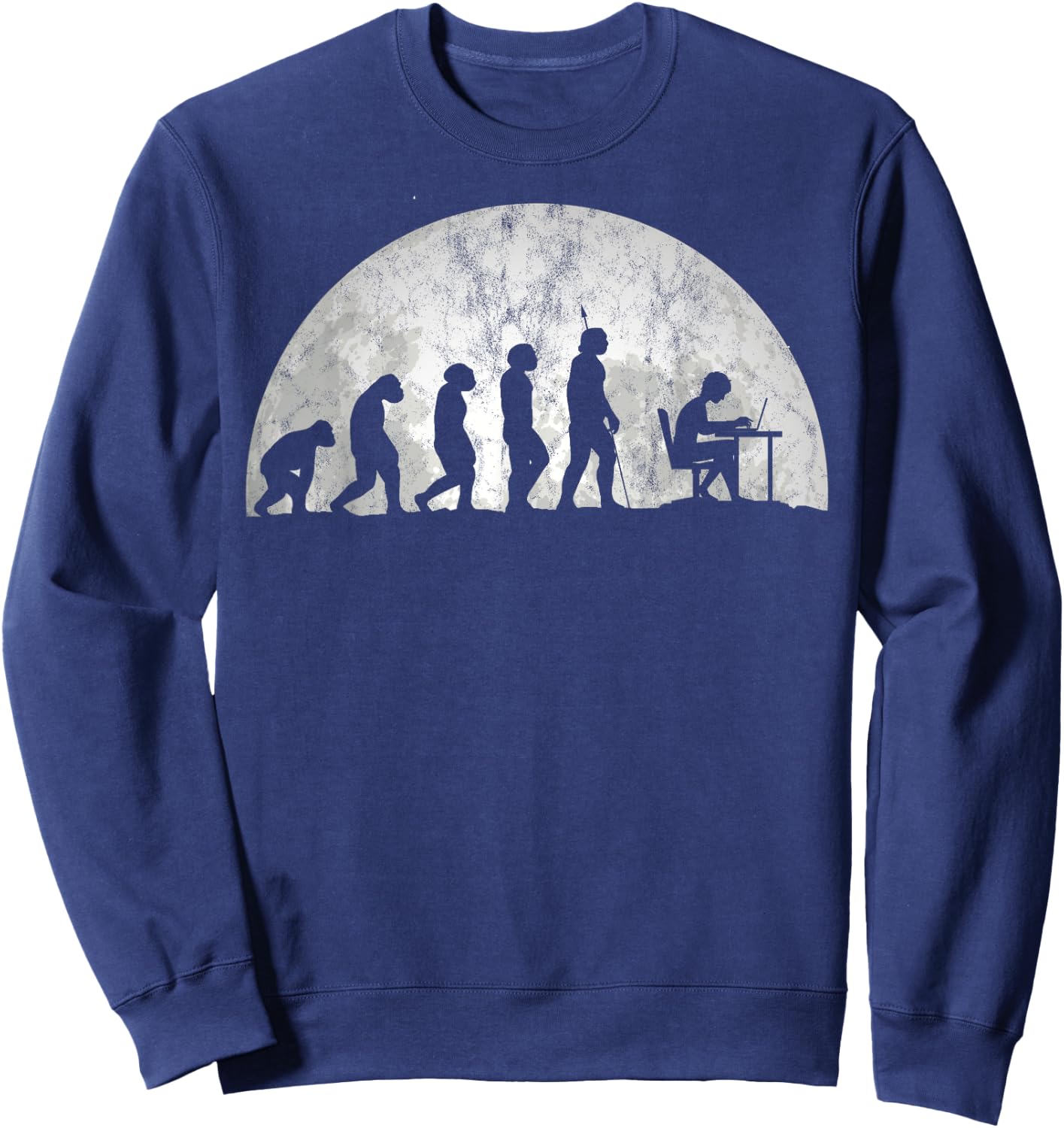 Gamer Evolution - Evolution Of Man Computer Gaming Sweatshirt - Sweatshirt | Navy