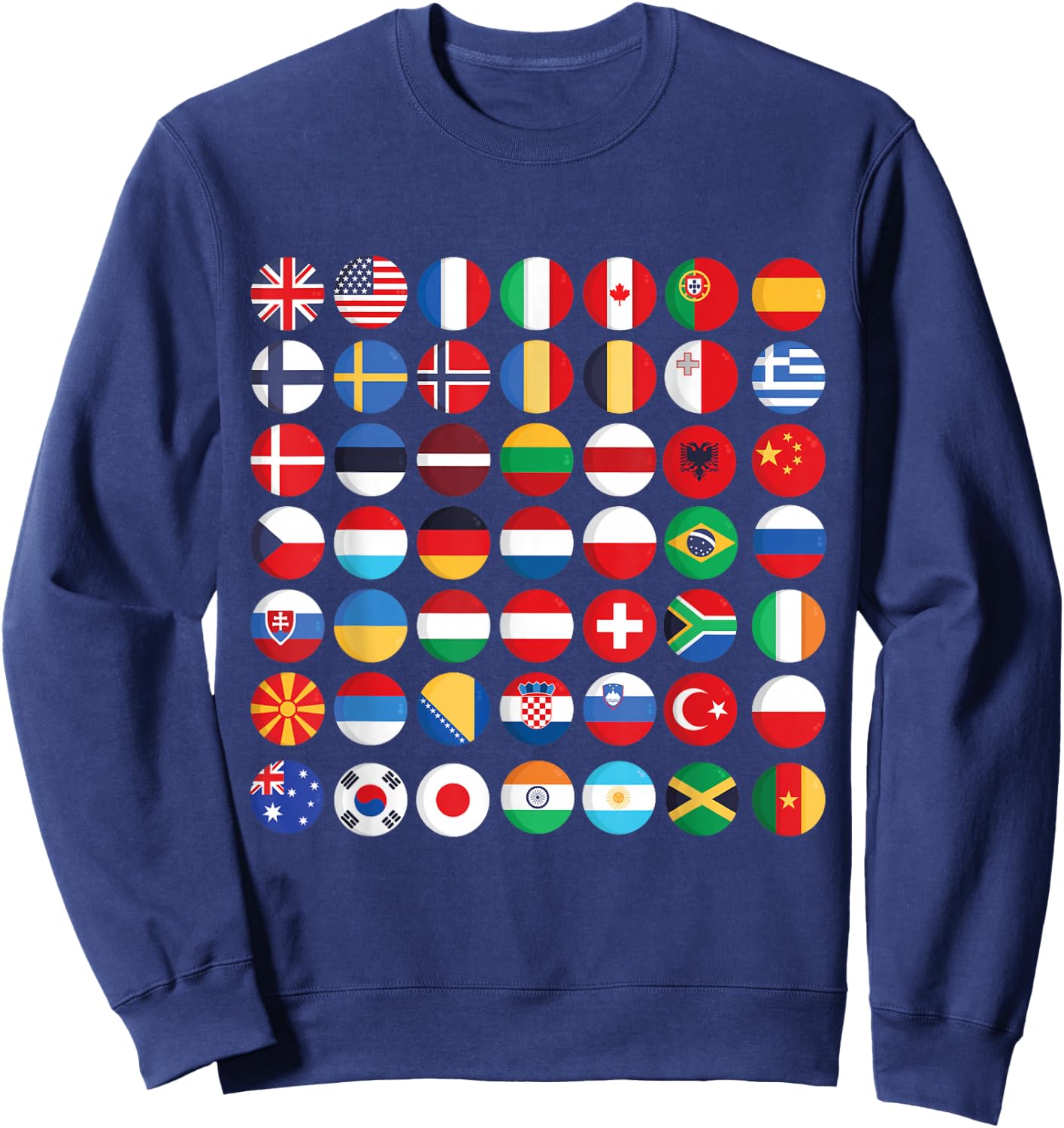 Flags of the Countries of the World,International flag Sweatshirt - Sweatshirt | Navy