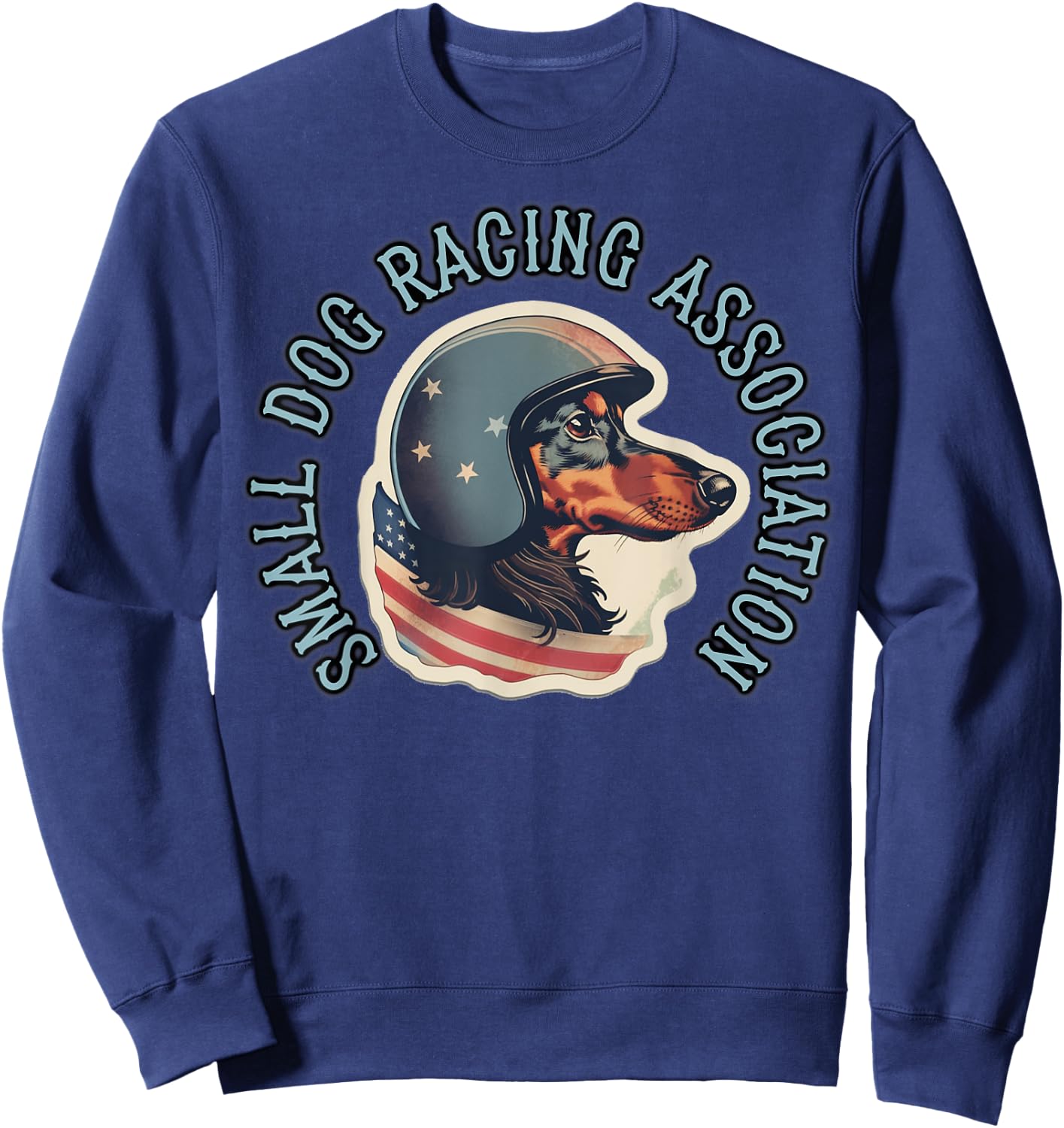 Dachshund Racing - Dog Race - Weiner Dog Men Women Kids Sweatshirt - Sweatshirt | Navy