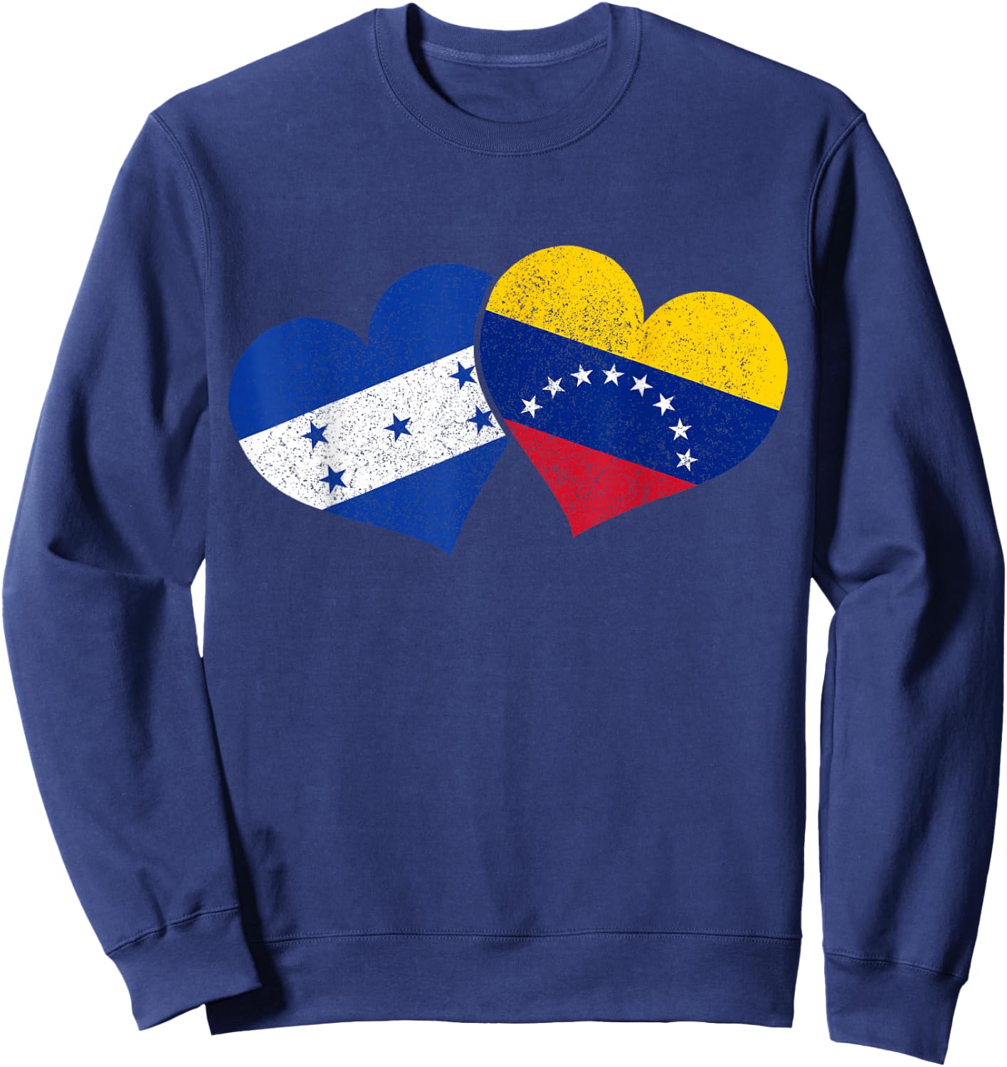Honduras Venezuela Venezuela Honduran Flag Pride Heritage Sweatshirt - Sweatshirt | Navy