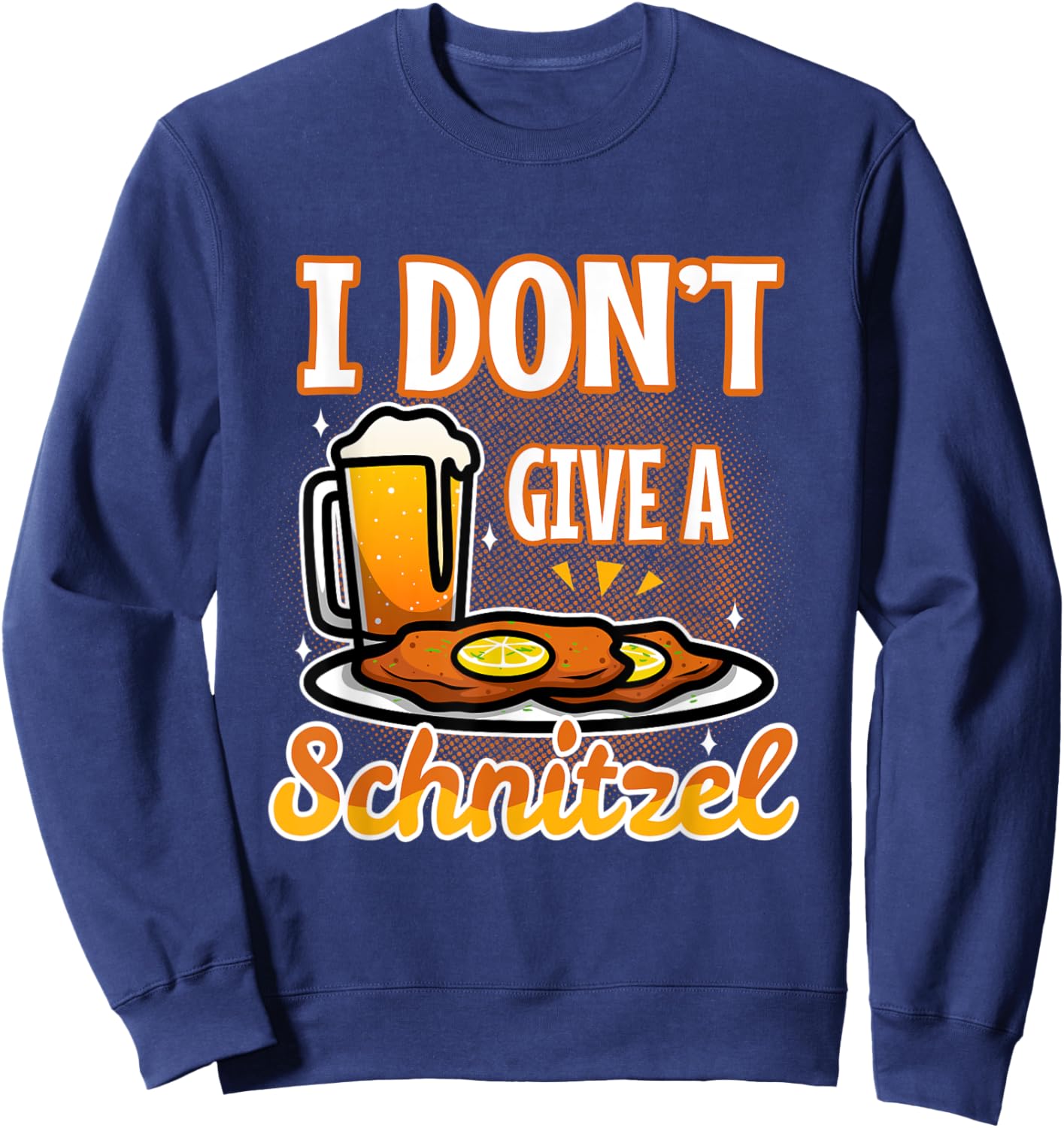 I don't give a Schnitzel Sweatshirt - Sweatshirt | Navy
