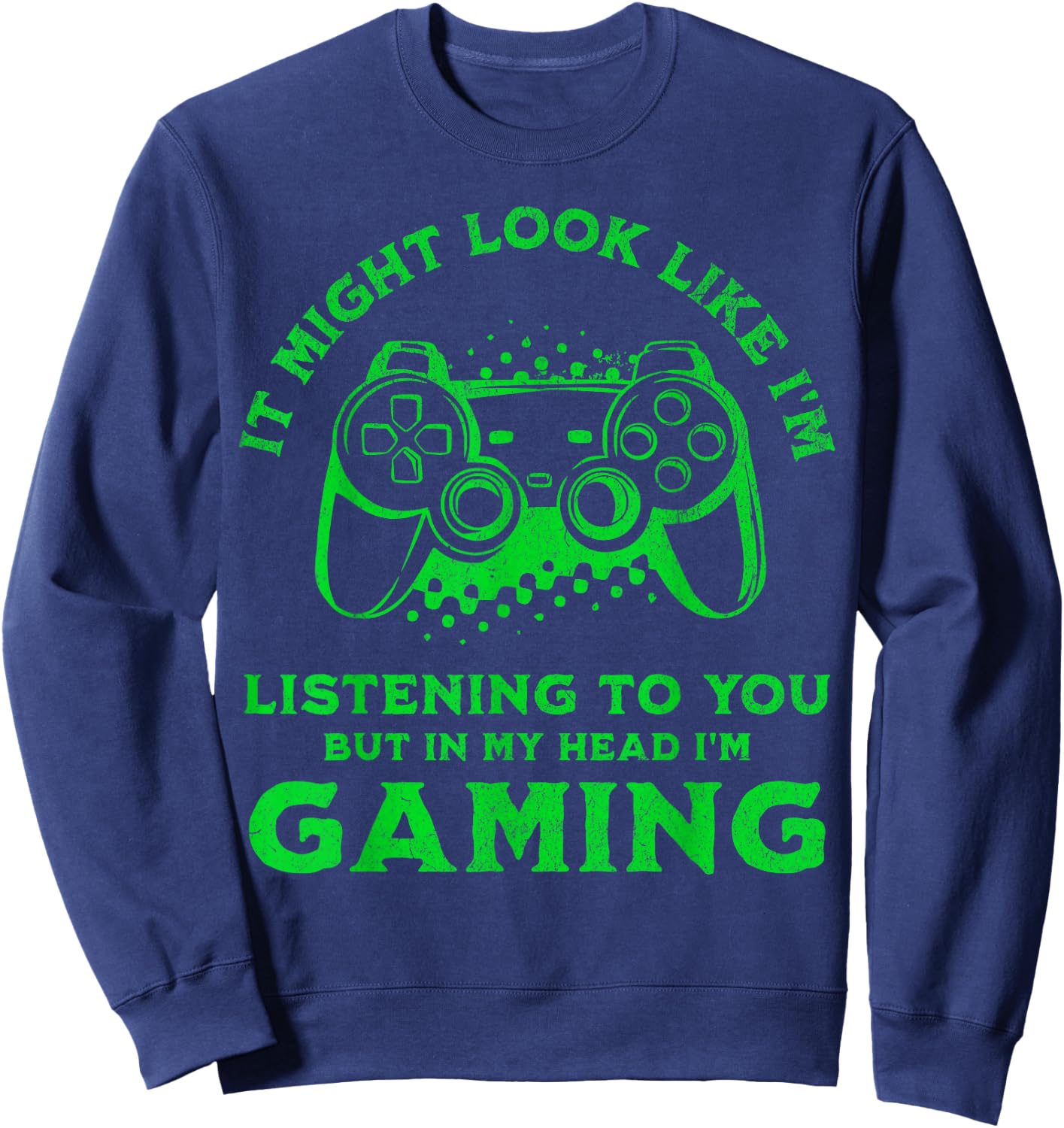 Gamer Funny Boys Video Gaming Sweatshirt - Sweatshirt | Navy