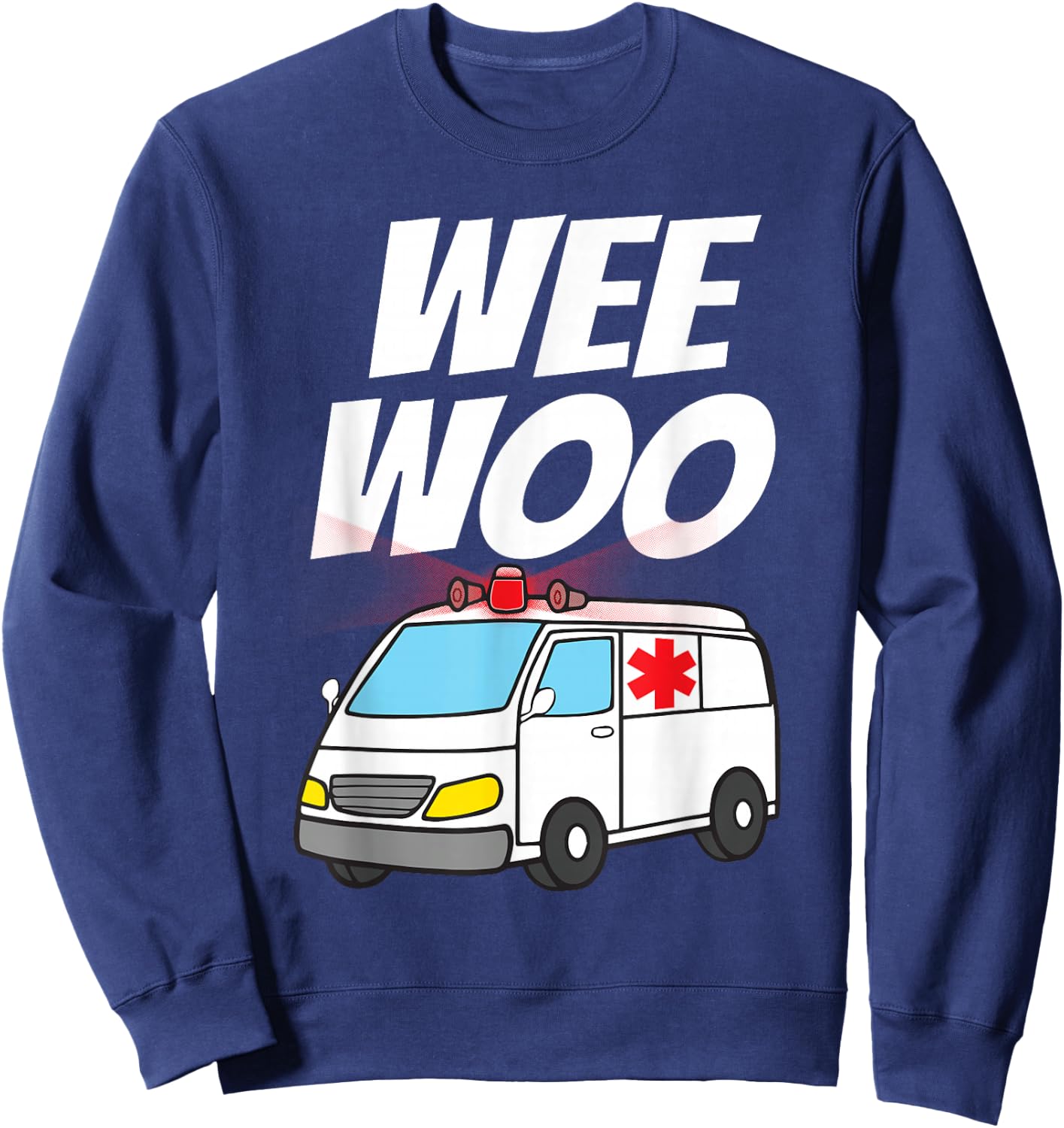 Funny EMT Ambulance Design For Kids Boys Girls EMS Paramedic Sweatshirt - Sweatshirt | Navy