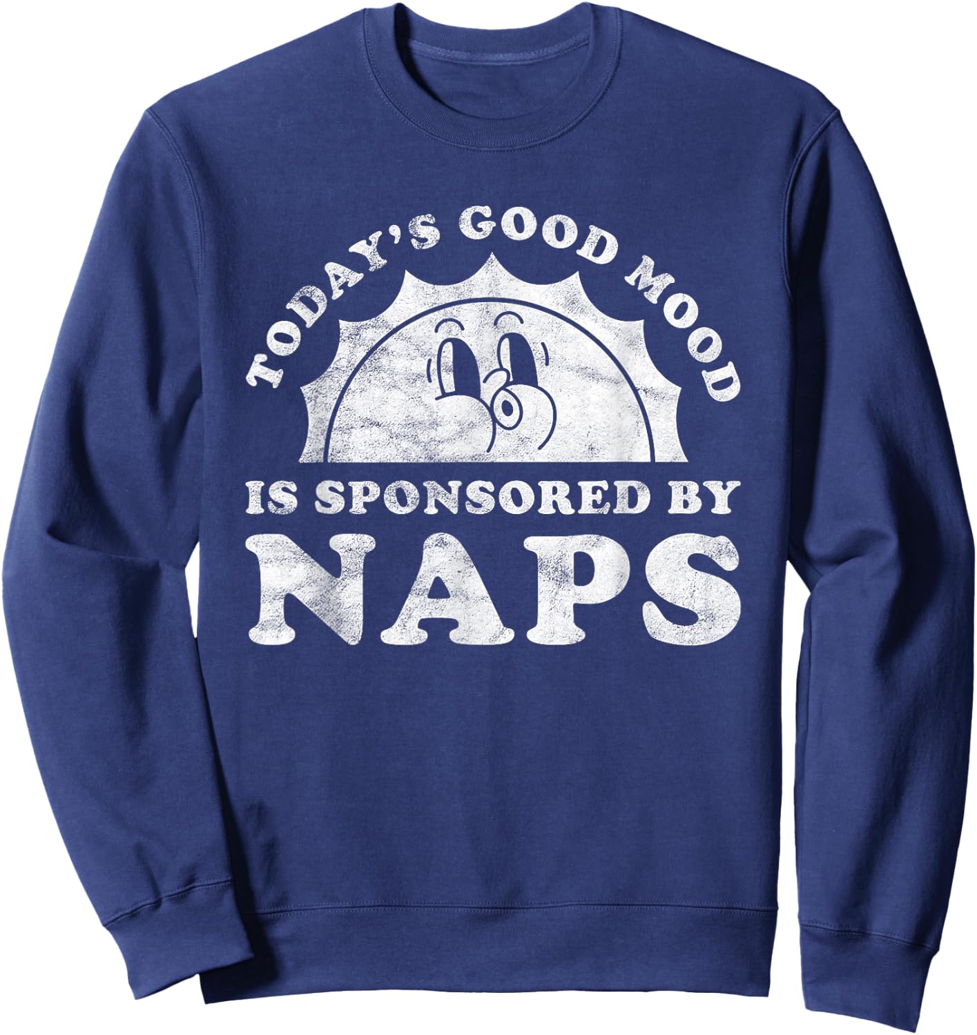 Funny Cute Retro Vintage Naps or Nap Sweatshirt - Sweatshirt | Navy