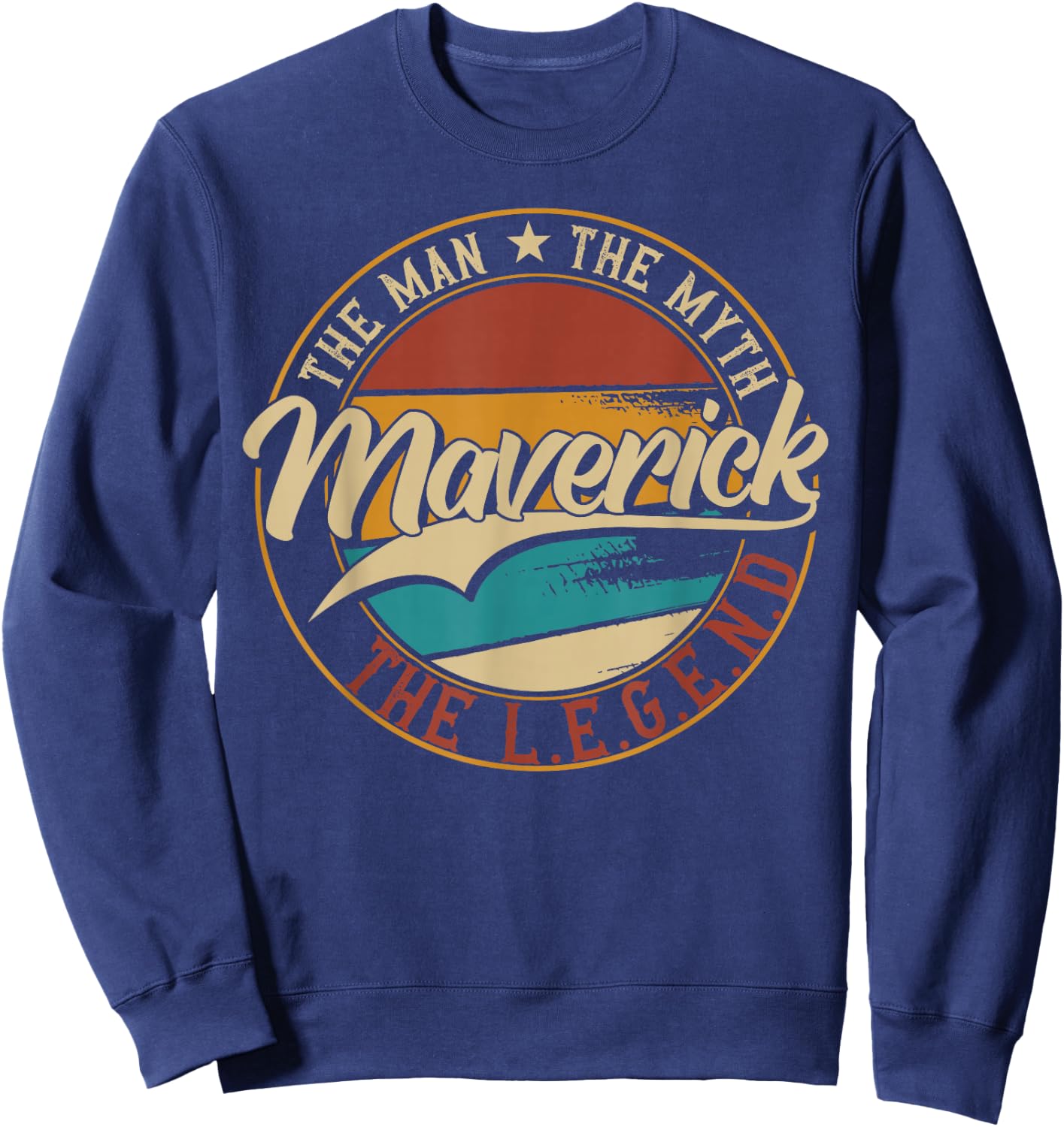 Maverick The man the myth the legend Sweatshirt - Sweatshirt | Navy