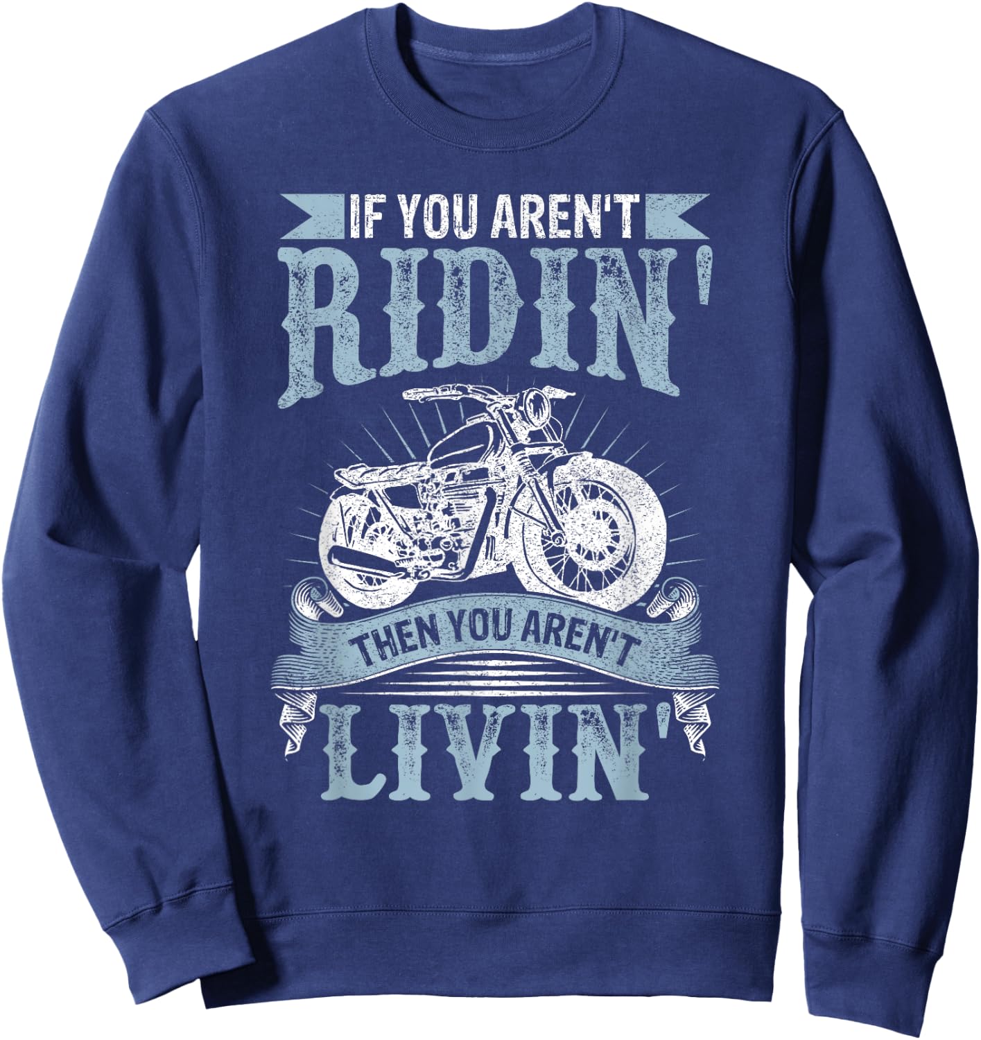 Motorcycle Lover Sweatshirt - Sweatshirt | Navy