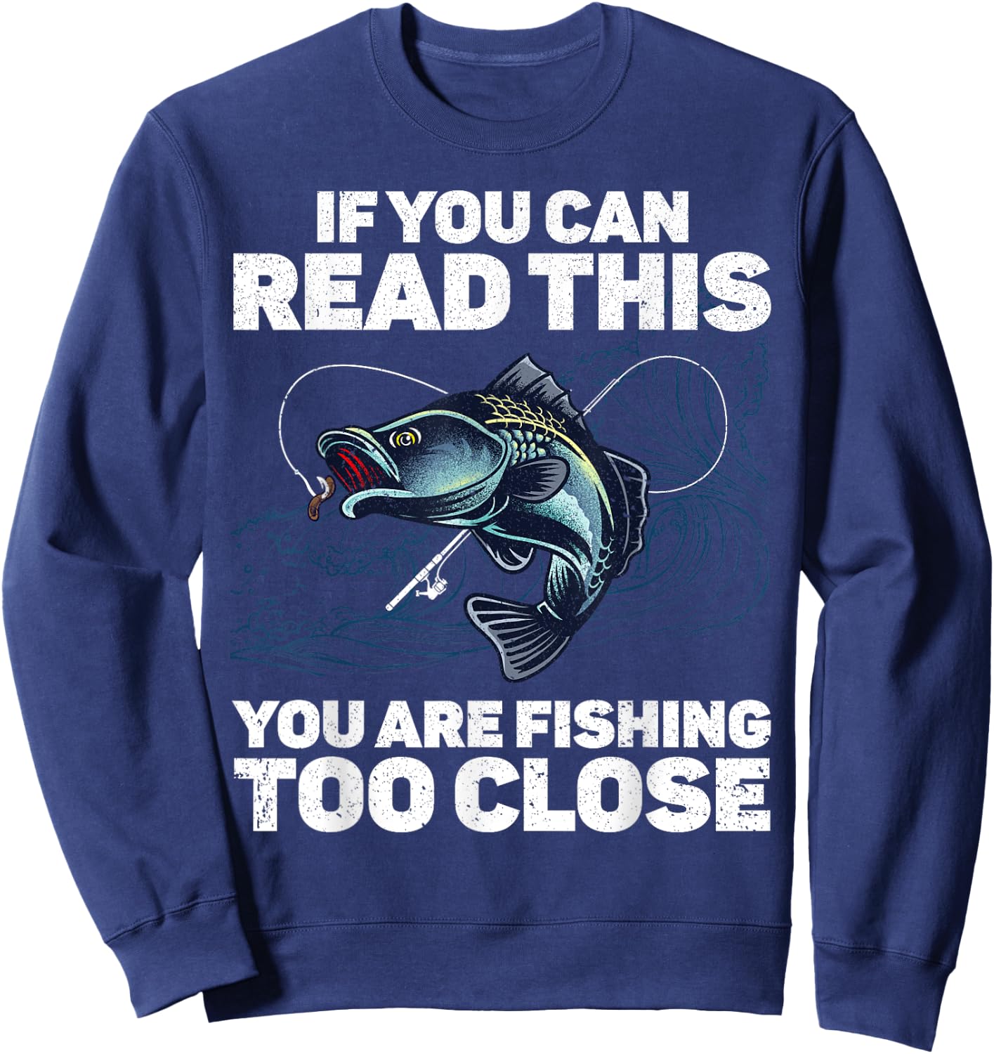 Funny Fishing Design Women Kids Fishes Fishing Lover Sweatshirt - Sweatshirt | Navy