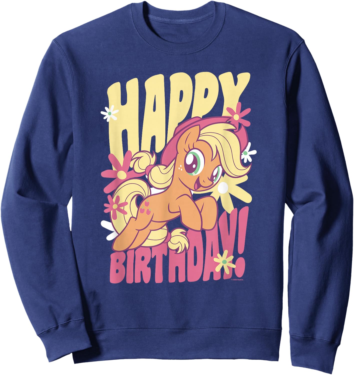 My Little Pony Birthday Applejack Smile Sweatshirt - Sweatshirt | Navy