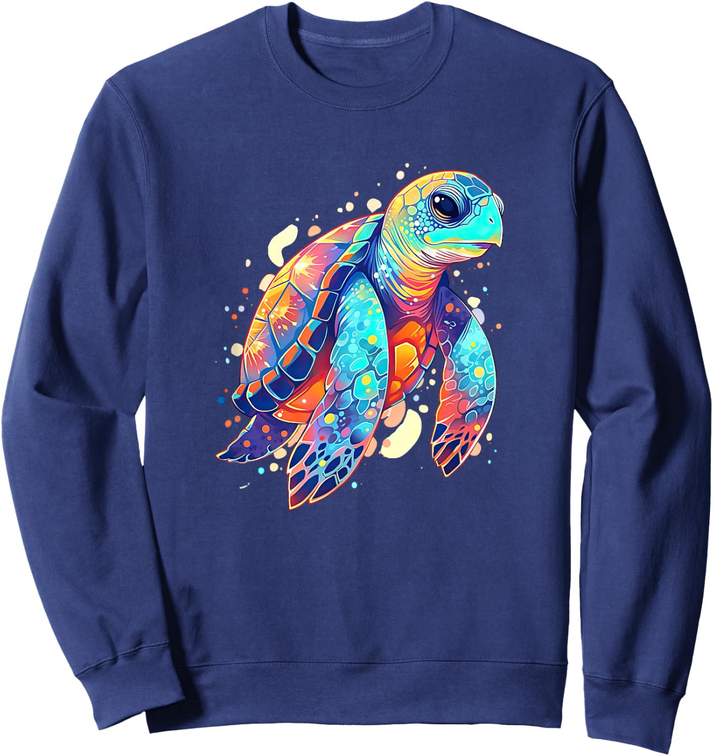 Cute Tortoise Sea Turtle Sea Animal Sweatshirt - Sweatshirt | Navy