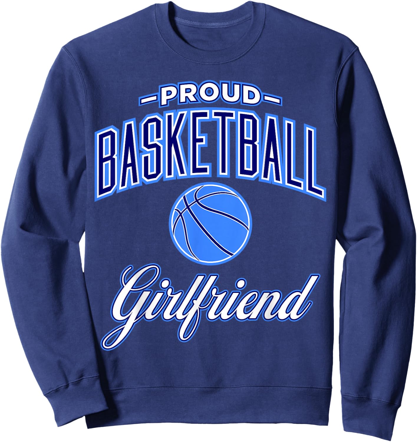 Basketball Girlfriend Sweatshirt - Sweatshirt | Navy