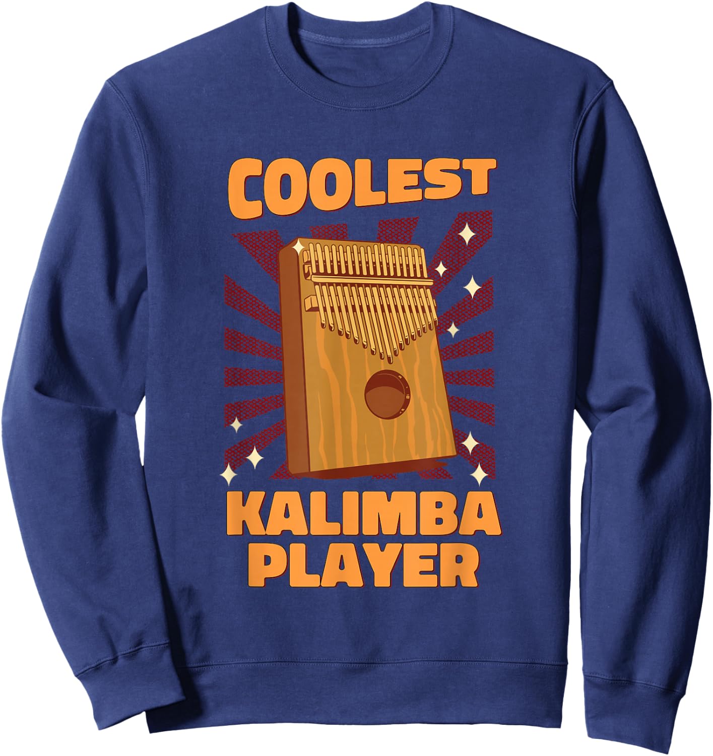 Coolest Kalimba Player Sound Instrument Kalimba Sweatshirt - Sweatshirt | Navy