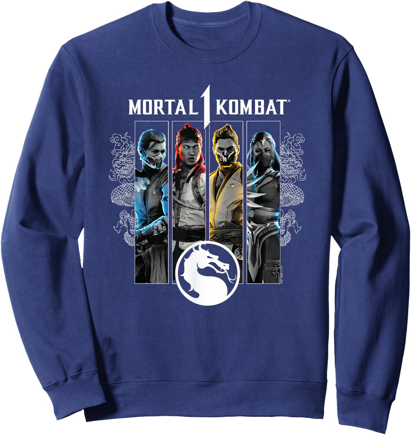 Mortal Kombat - MK1 Characters Sweatshirt - Sweatshirt | Navy