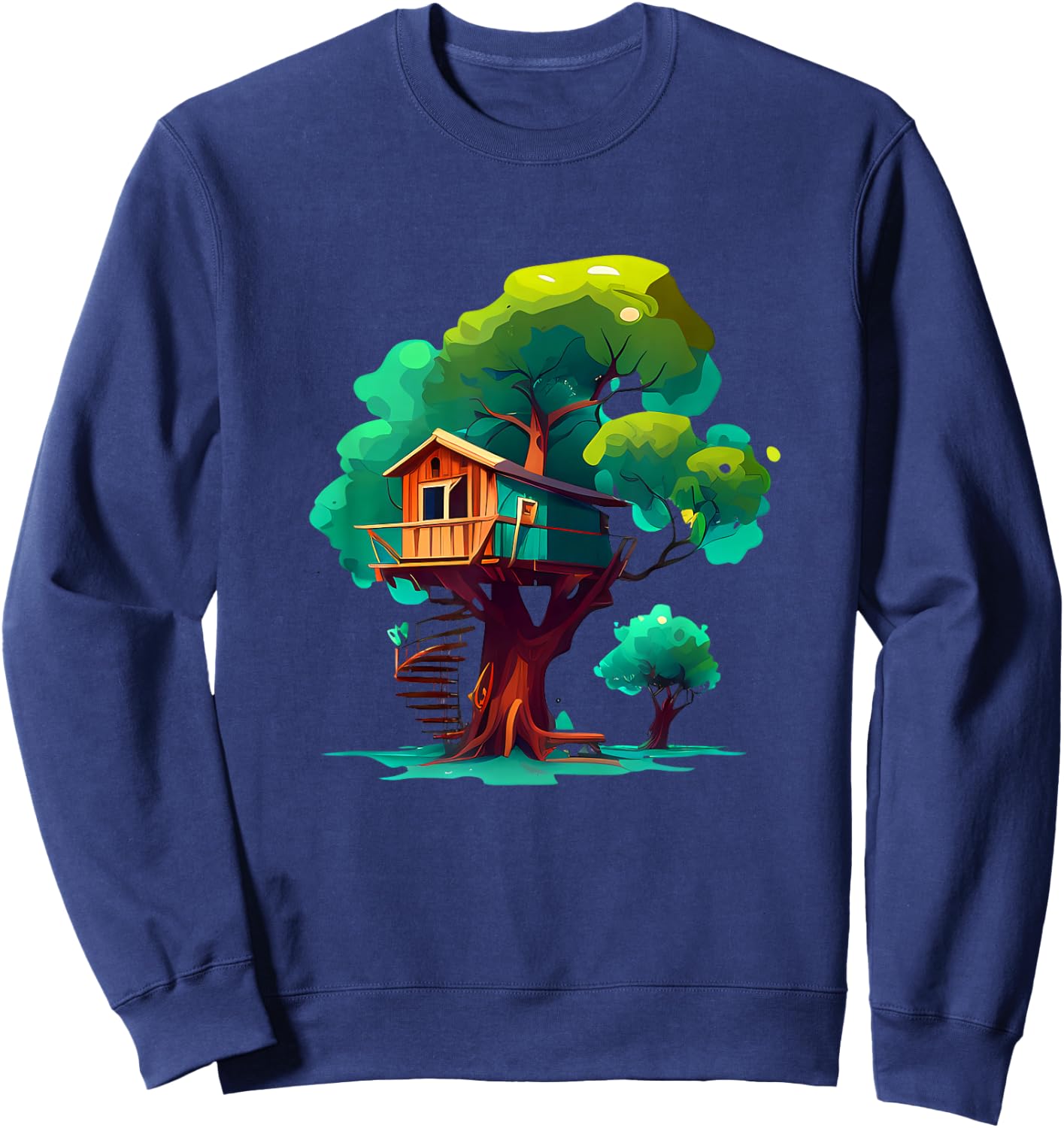 Funny Treehouse for Boys and Girls Sweatshirt - Sweatshirt | Navy