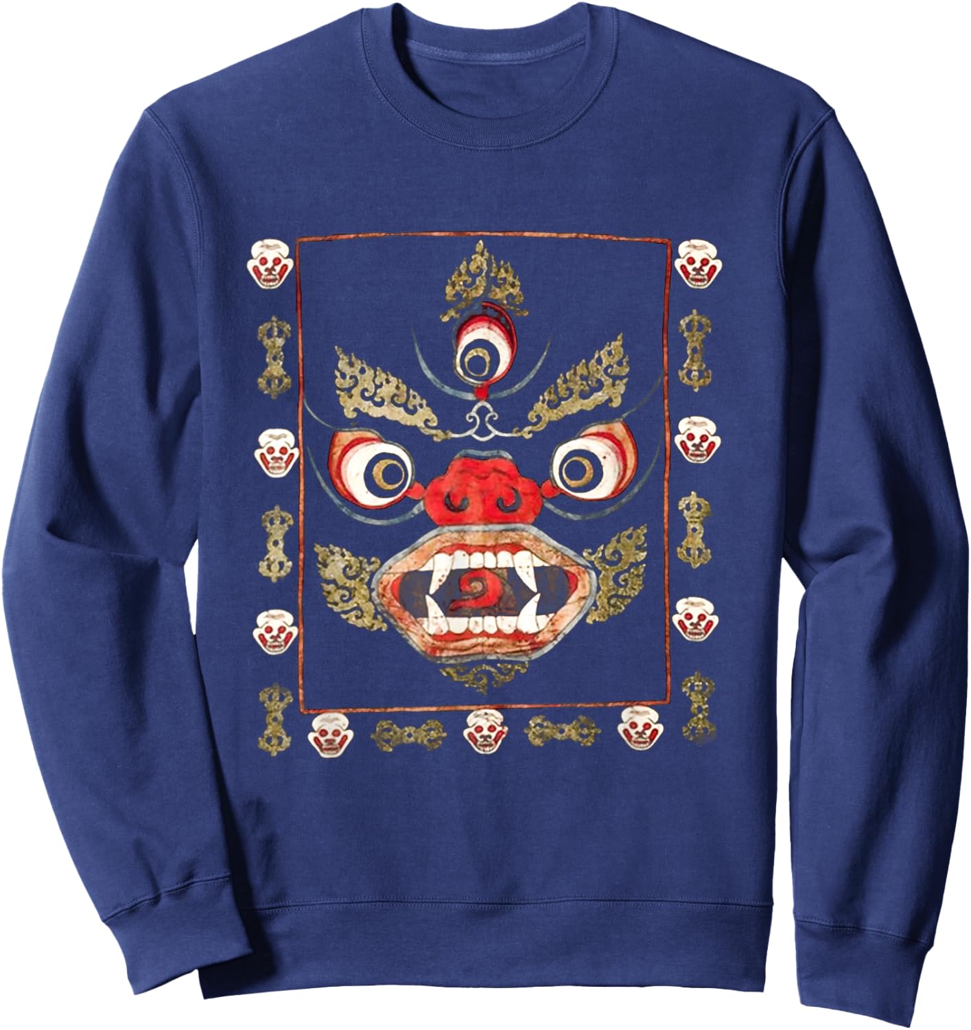 Tibetan Mahakala Sweatshirt - Sweatshirt | Navy