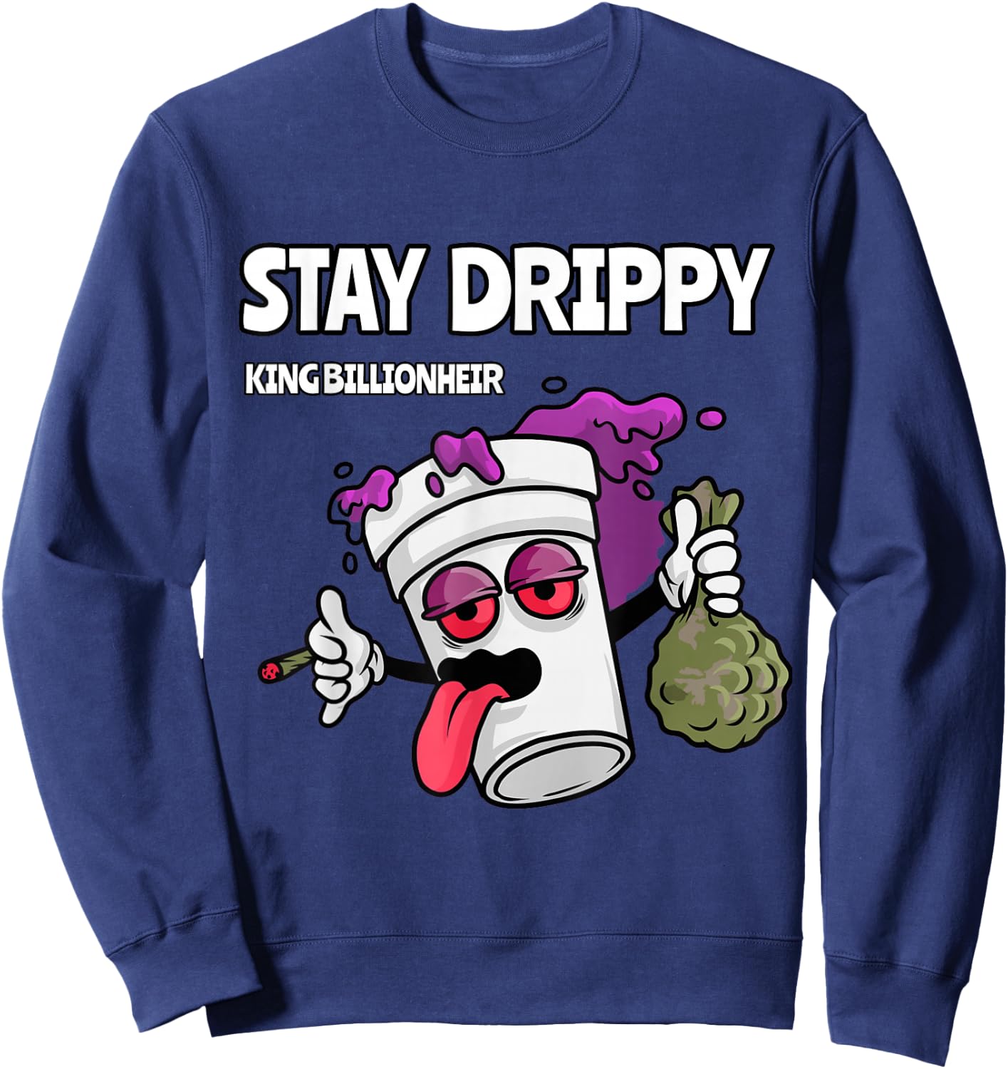 Stay Drippy Sweatshirt - Sweatshirt | Navy