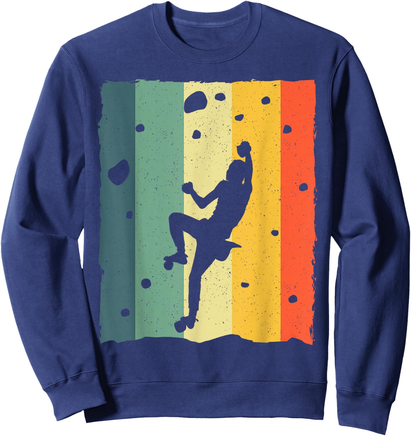 Cool Bouldering Women Boulderer Mountain Climber Sweatshirt - Sweatshirt | Navy