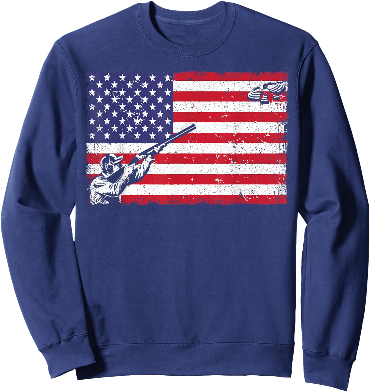Best Trap Shooting Women Skeet Shooting Clay Target Sweatshirt - Sweatshirt | Navy
