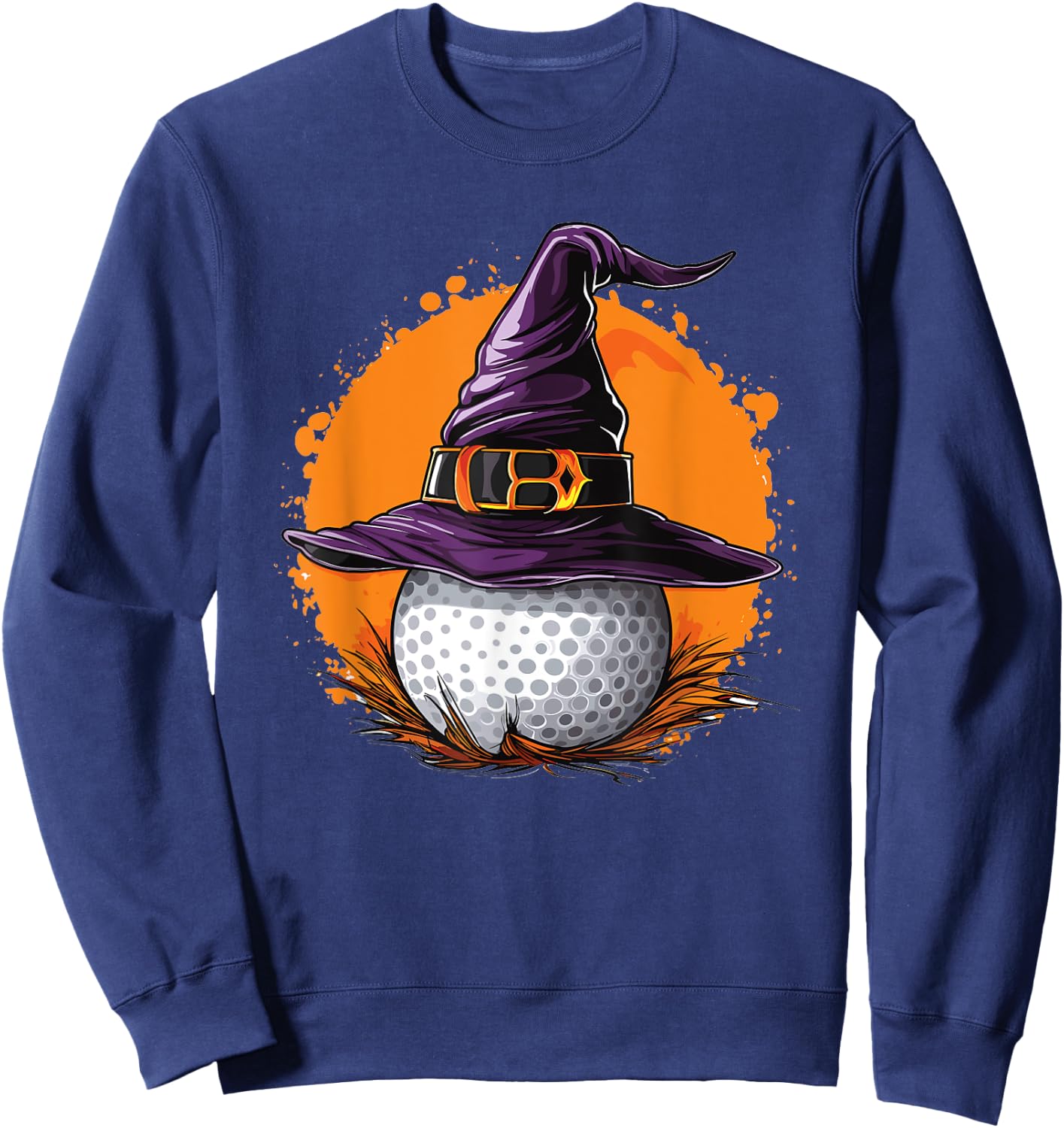 Witch Golf Lover Halloween Costume Golf Sweatshirt - Sweatshirt | Navy
