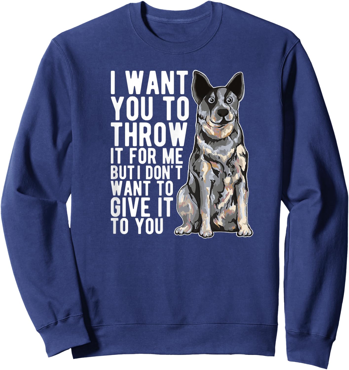 Blue Heeler Dad Sweatshirt - Sweatshirt | Navy