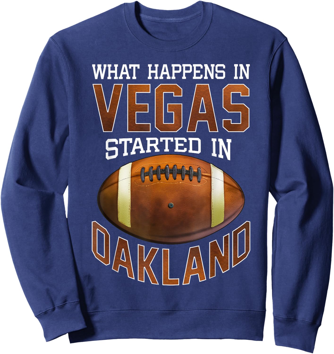 Funny What Happens American Football Fans Men Women Kids Sweatshirt - Sweatshirt | Navy