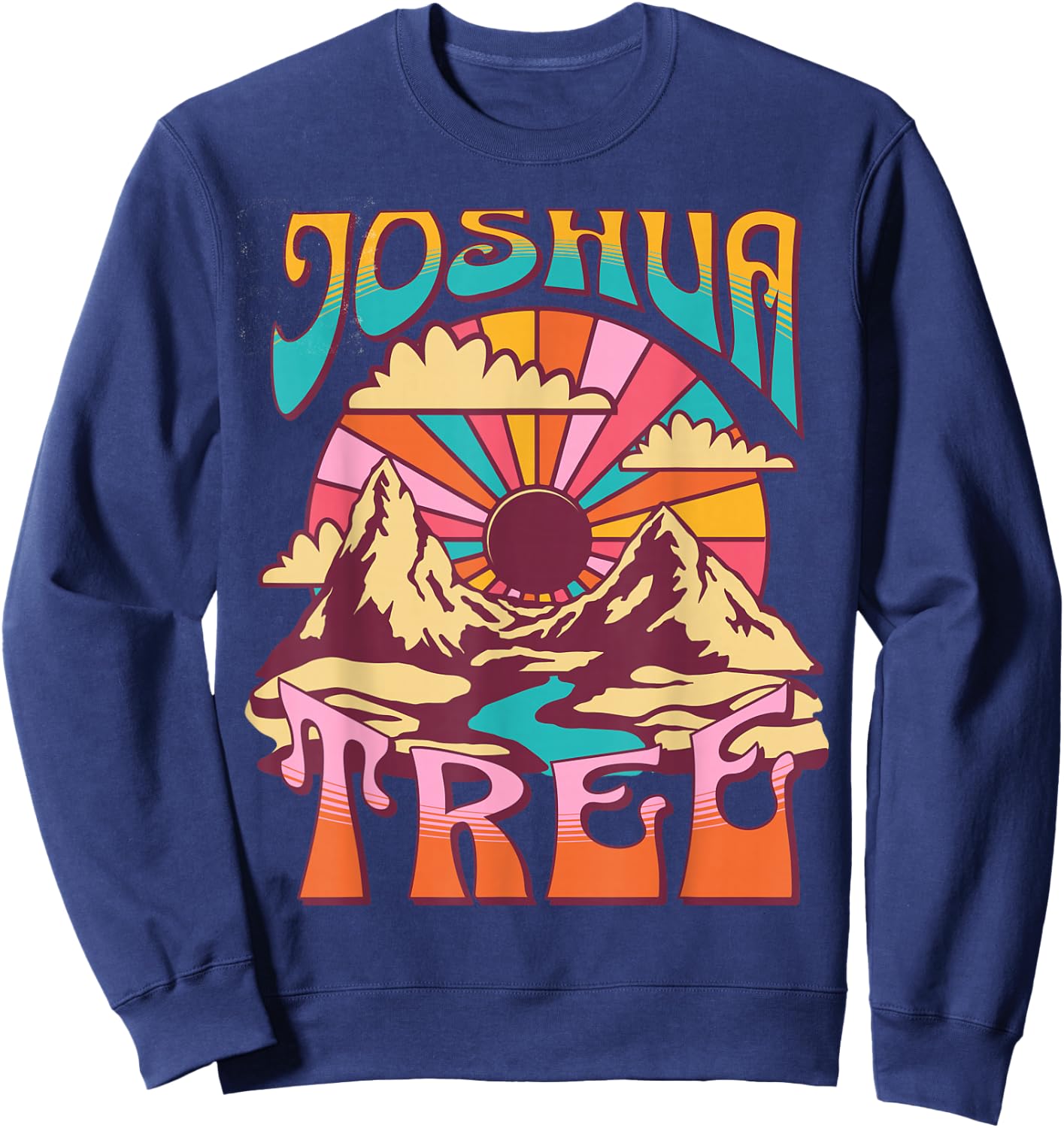 Joshua Tree California Nature Hiking Mountains Outdoors Sweatshirt - Sweatshirt | Navy