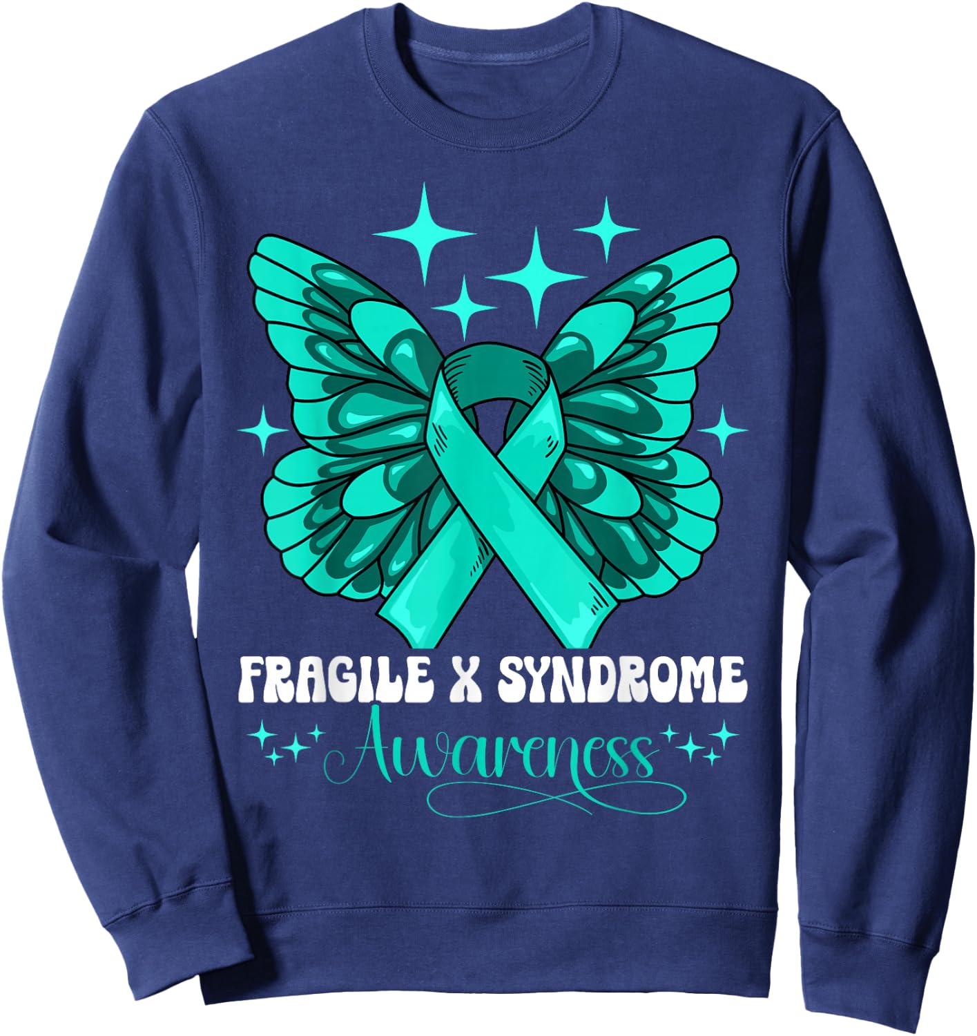 Fragile X Syndrome Awareness Sweatshirt - Sweatshirt | Navy