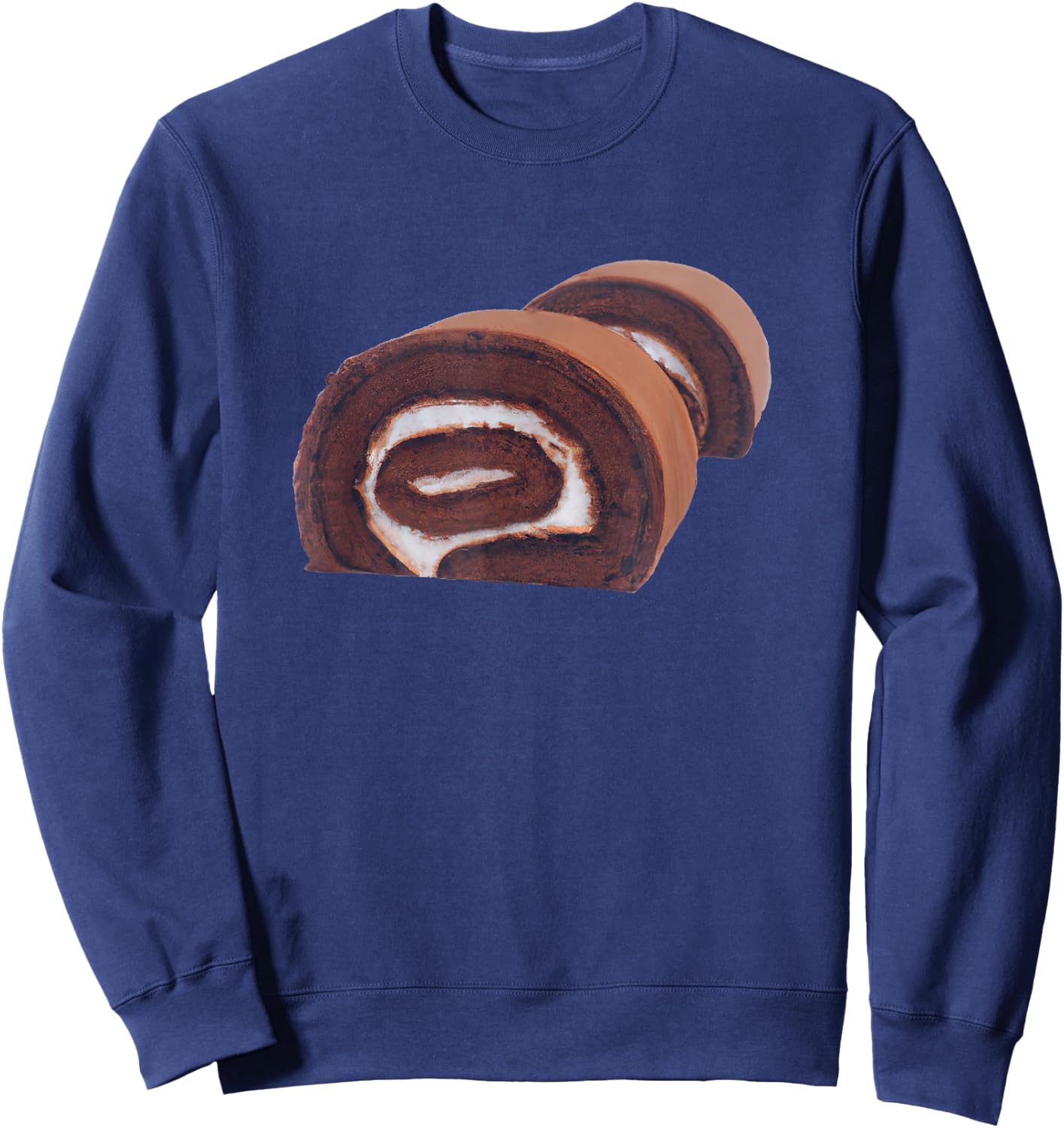 Chocolate Swiss Roll Cake Sweatshirt - Sweatshirt | Navy