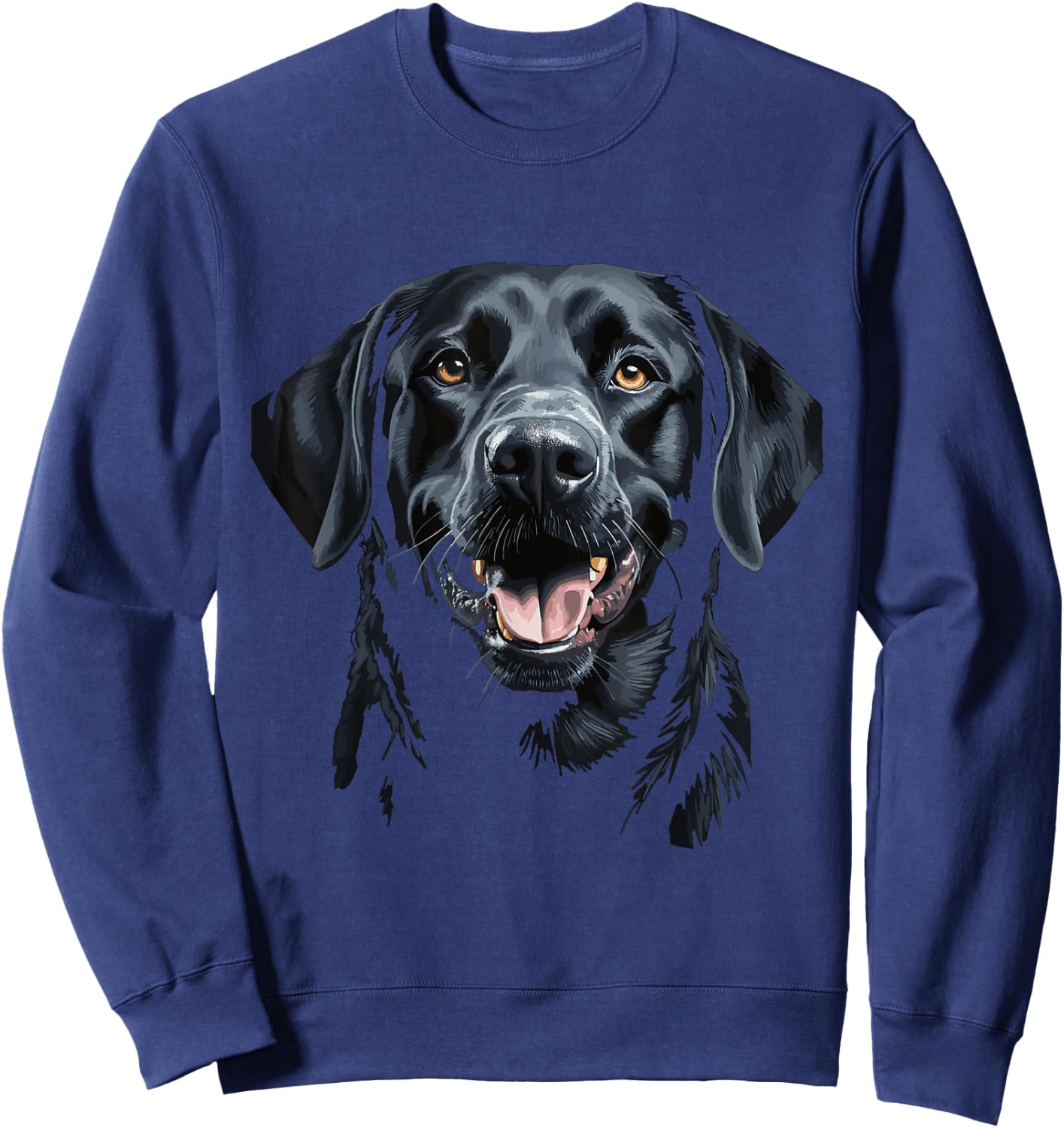 Black Labrador Retriever Love Labrador Mum Dad Chocolate Sweatshirt - Sweatshirt | Navy