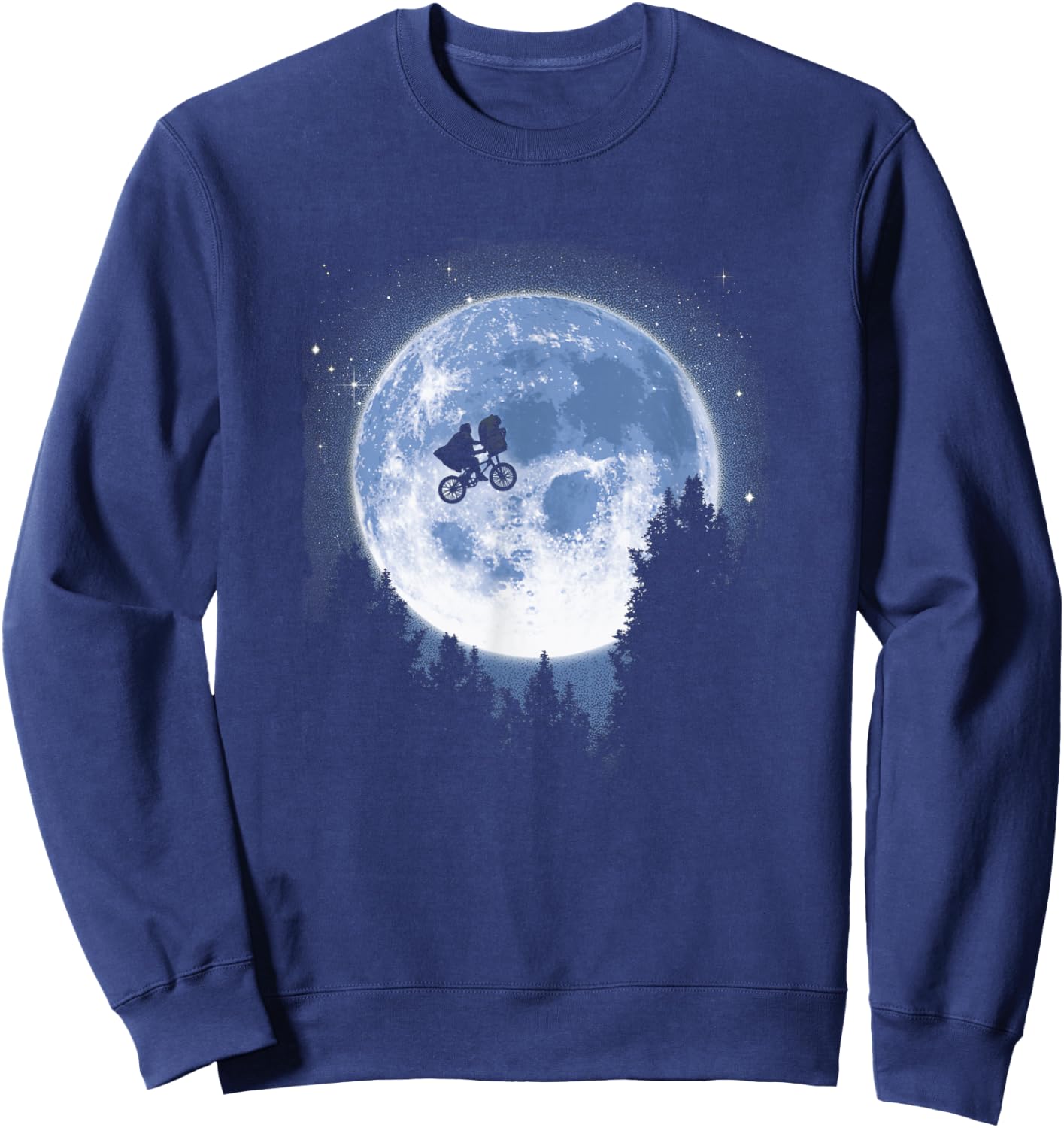 E.T. and Elliot Classic Bicycle Moon Jump Sweatshirt - Sweatshirt | Navy
