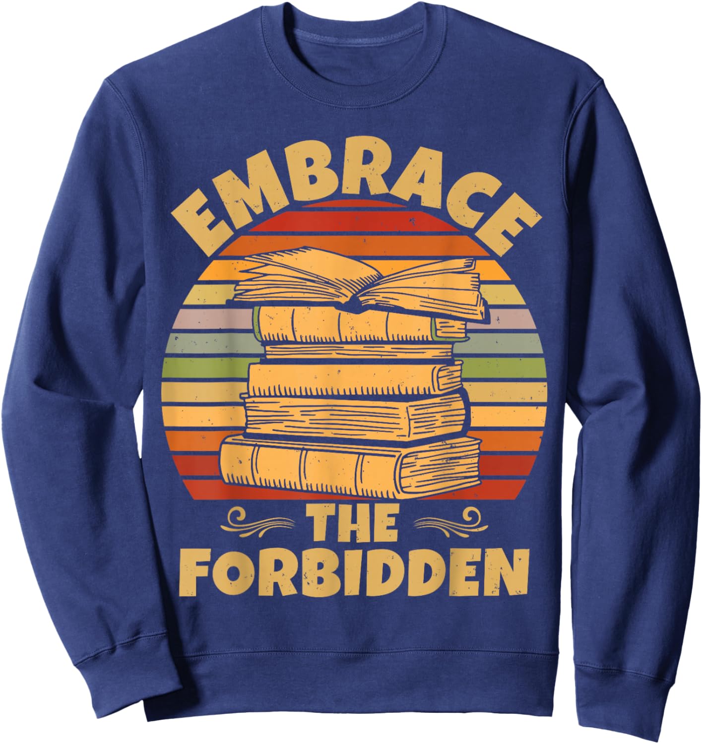 Banned Books Week Library Bookworm Banned Books Sweatshirt - Sweatshirt | Navy