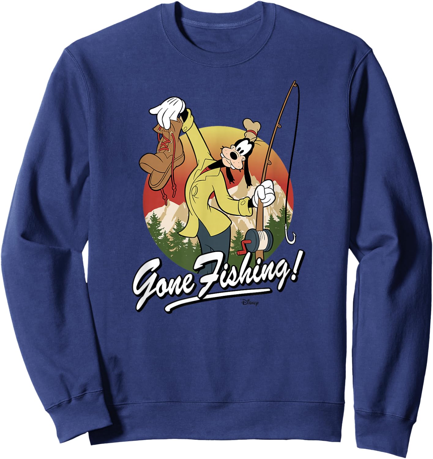 Disney - Goofy Gone Fishing! Sweatshirt - Sweatshirt | Navy