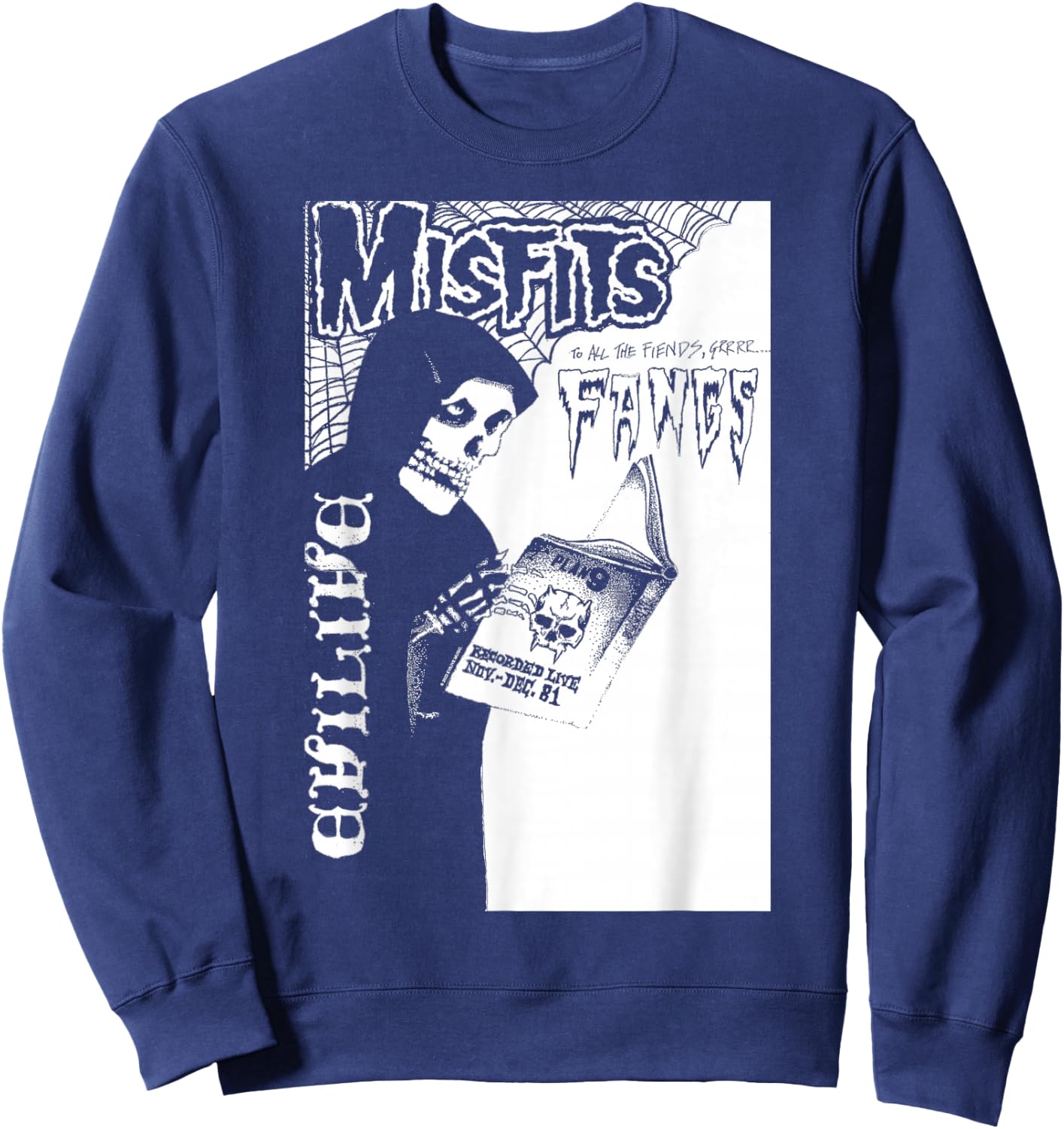 Misfits – Fangs Sweatshirt - Sweatshirt | Navy