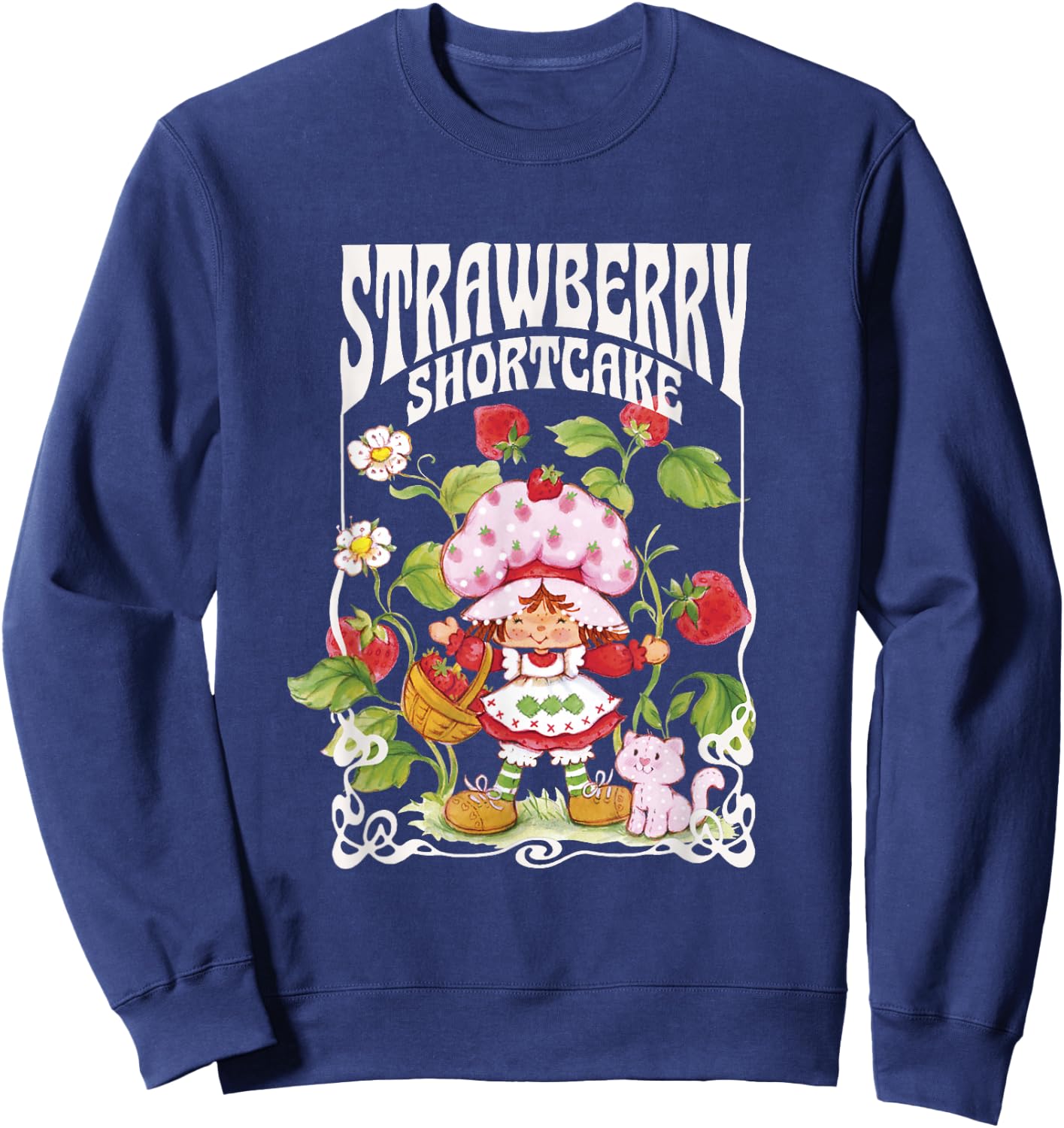 Strawberry Shortcake Life is Sweet Nouveau Berry Garden Sweatshirt - Sweatshirt | Navy