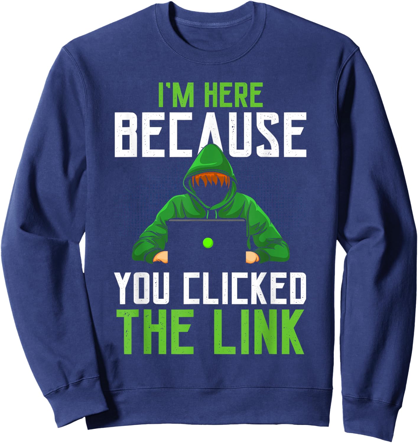 Cyber Security Professional Funny IT Security Ethical Hacker Sweatshirt - Sweatshirt | Navy