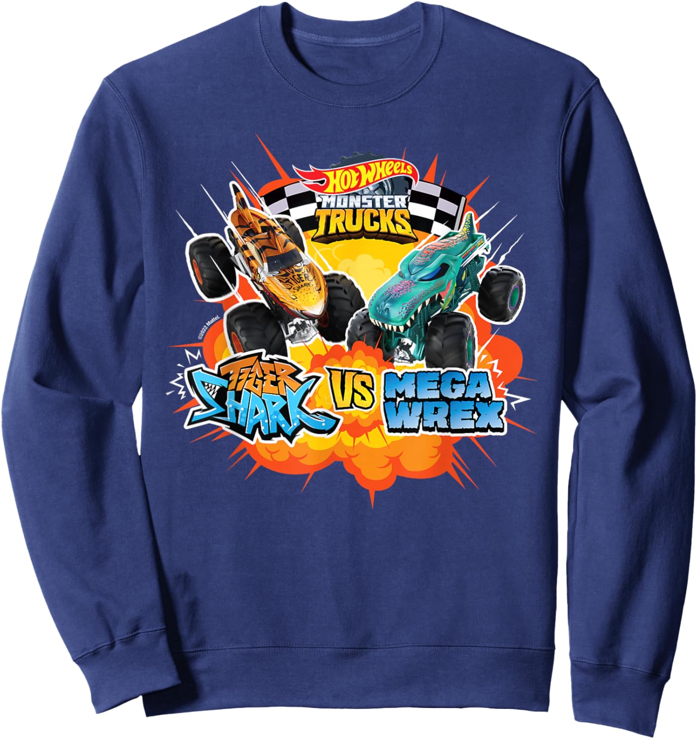 Hot Wheels - Tiger Vs Wrex Sweatshirt - Sweatshirt | Navy