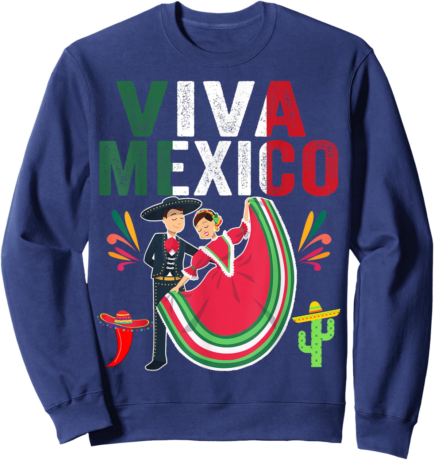 Butterfly Flag Mexico Independence Day Mexican Men Women Kid Sweatshirt - Sweatshirt | Navy