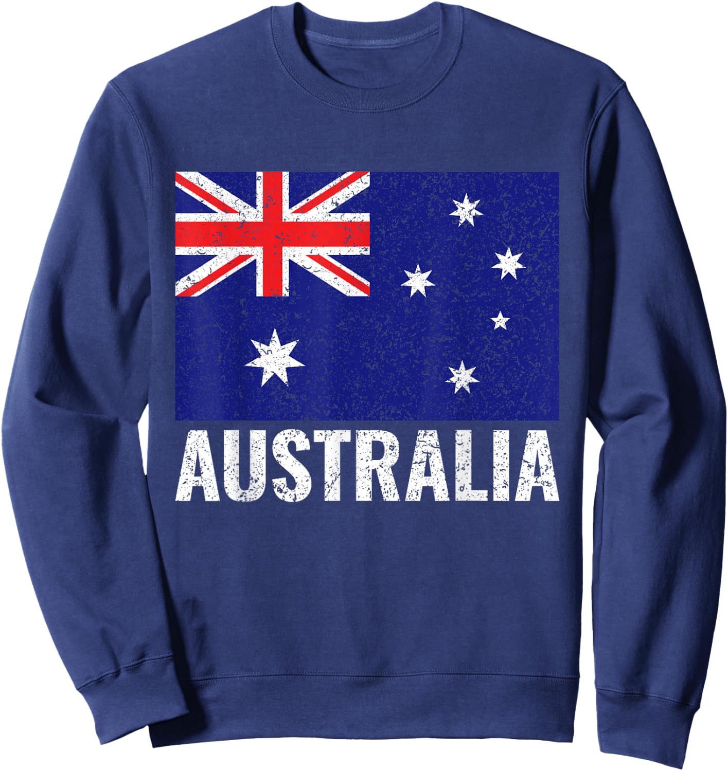 Australia Australian Flag Pride Vintage Gift DNA Patriotic Sweatshirt - Sweatshirt | Navy