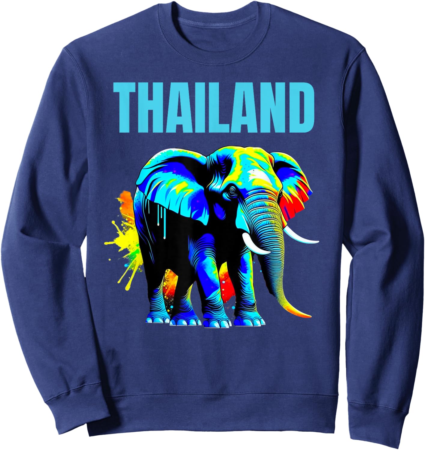 Elephant Thailand Souvenir Matching Group Family Set Squad Sweatshirt - Sweatshirt | Navy