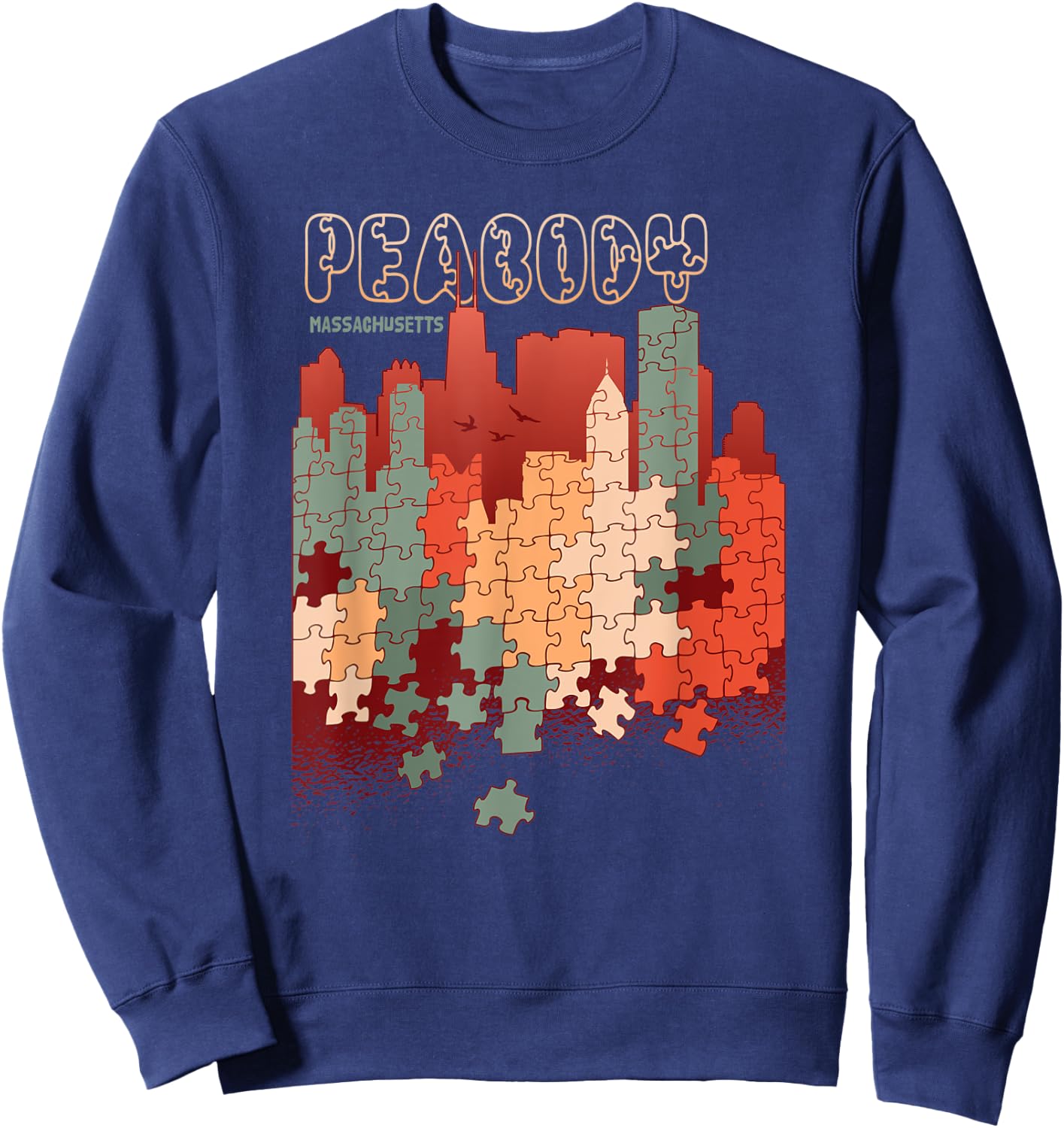 Peabody In Massachusetts Travel Souvenir Sweatshirt - Sweatshirt | Navy