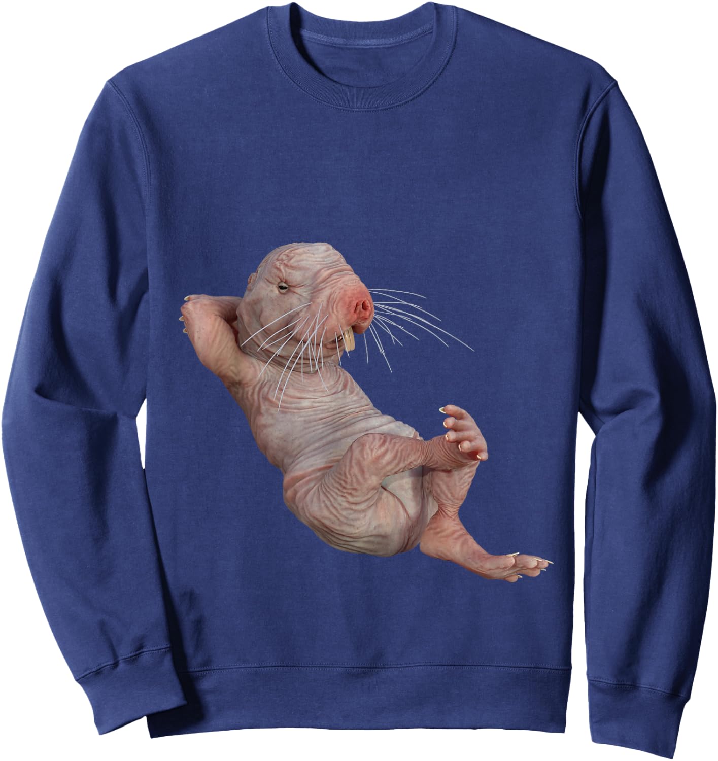 Funny Naked Mole-Rat Zookeeper Safari Animal Lover Mole Rat Sweatshirt - Sweatshirt | Navy