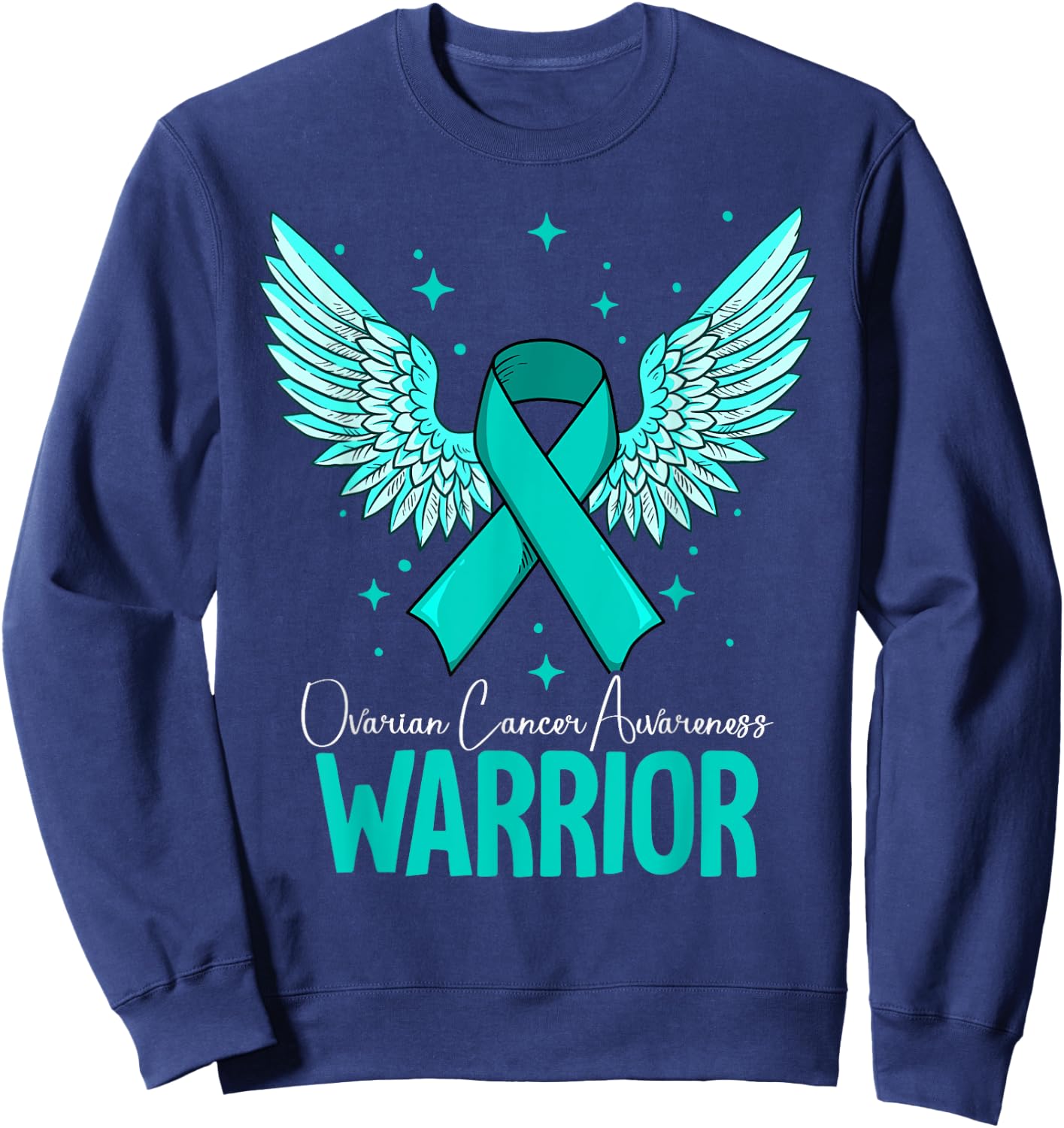 Warrior Ovarian Cancer Awareness Sweatshirt - Sweatshirt | Navy
